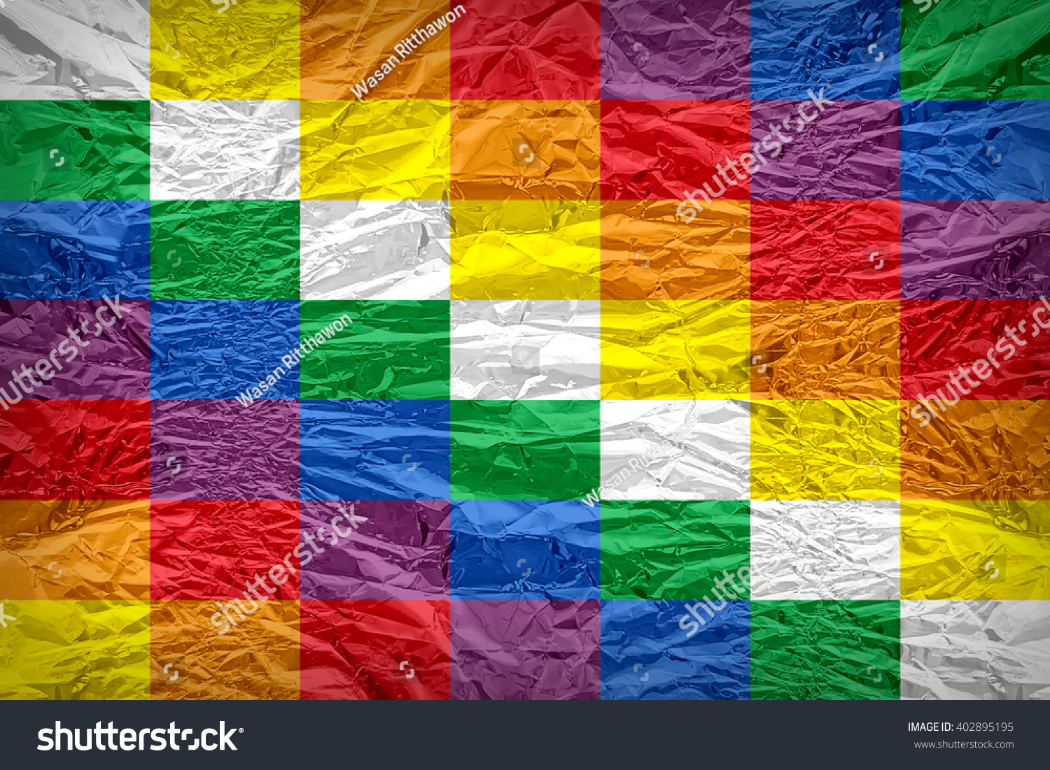 Banner Qulla Suyu Flag Pattern Overlay Stock Illustration 402895195 ...