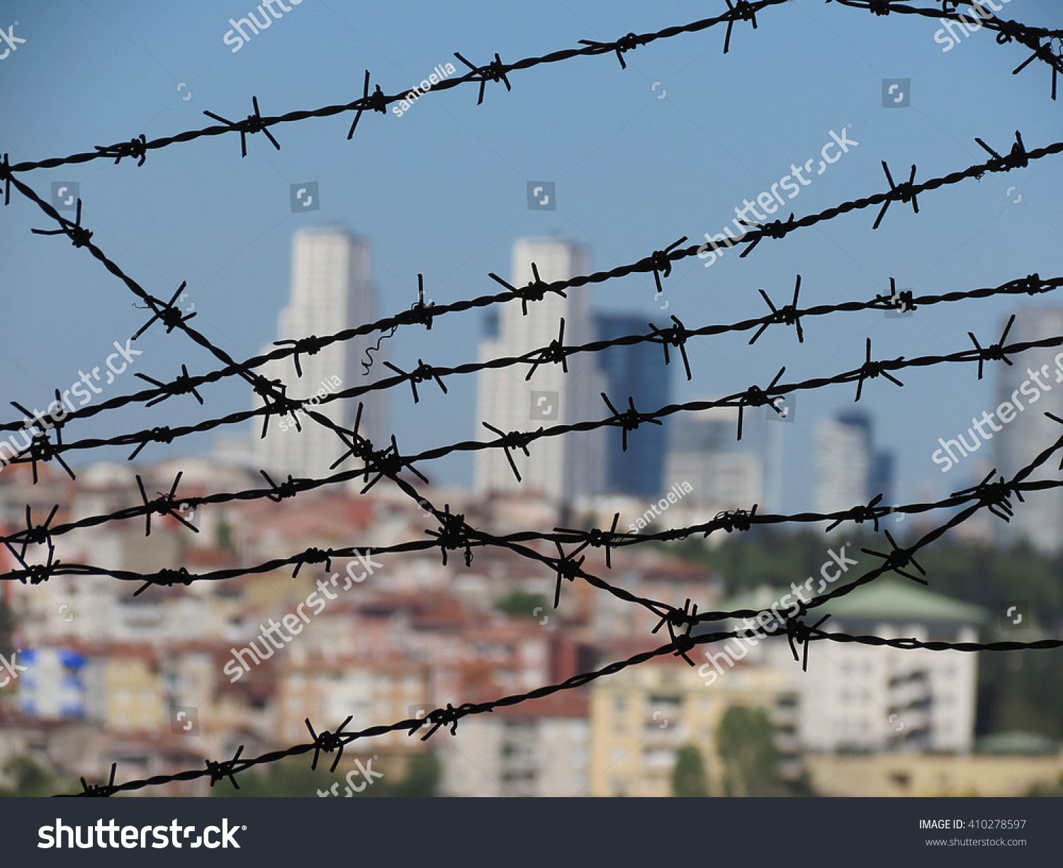 barbed wire city