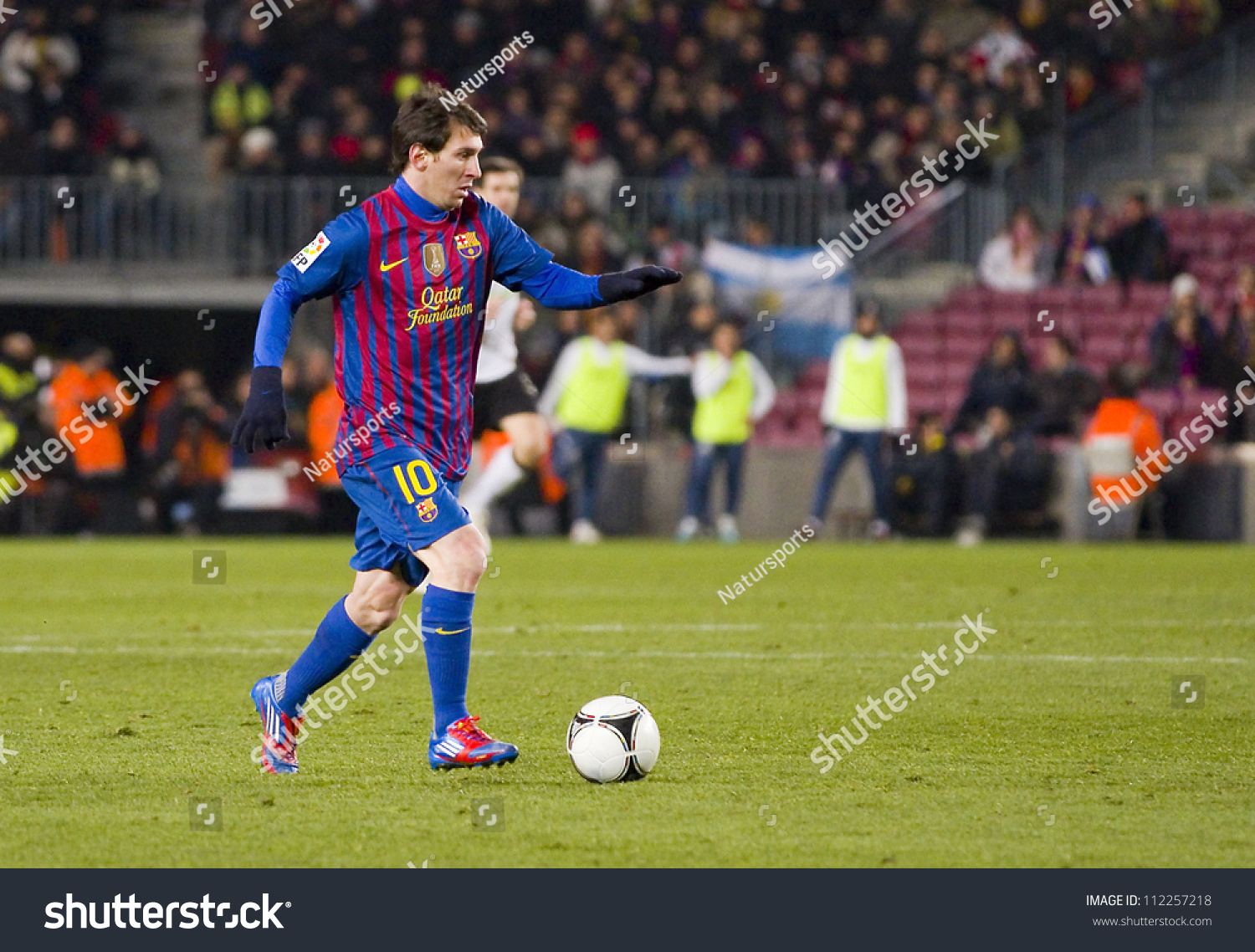 BARCELONA FEBRUARY 2 Lionel Messi Action Photo De Stock Libre De