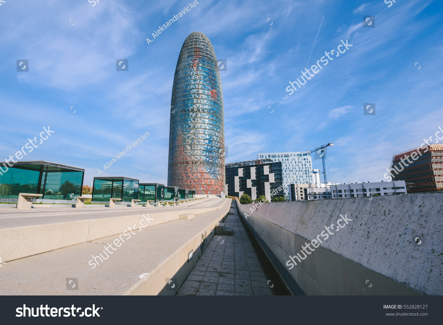 Barcelona Spain December 26 2015 Agbar Stock Photo 552828127 - Shutterstock