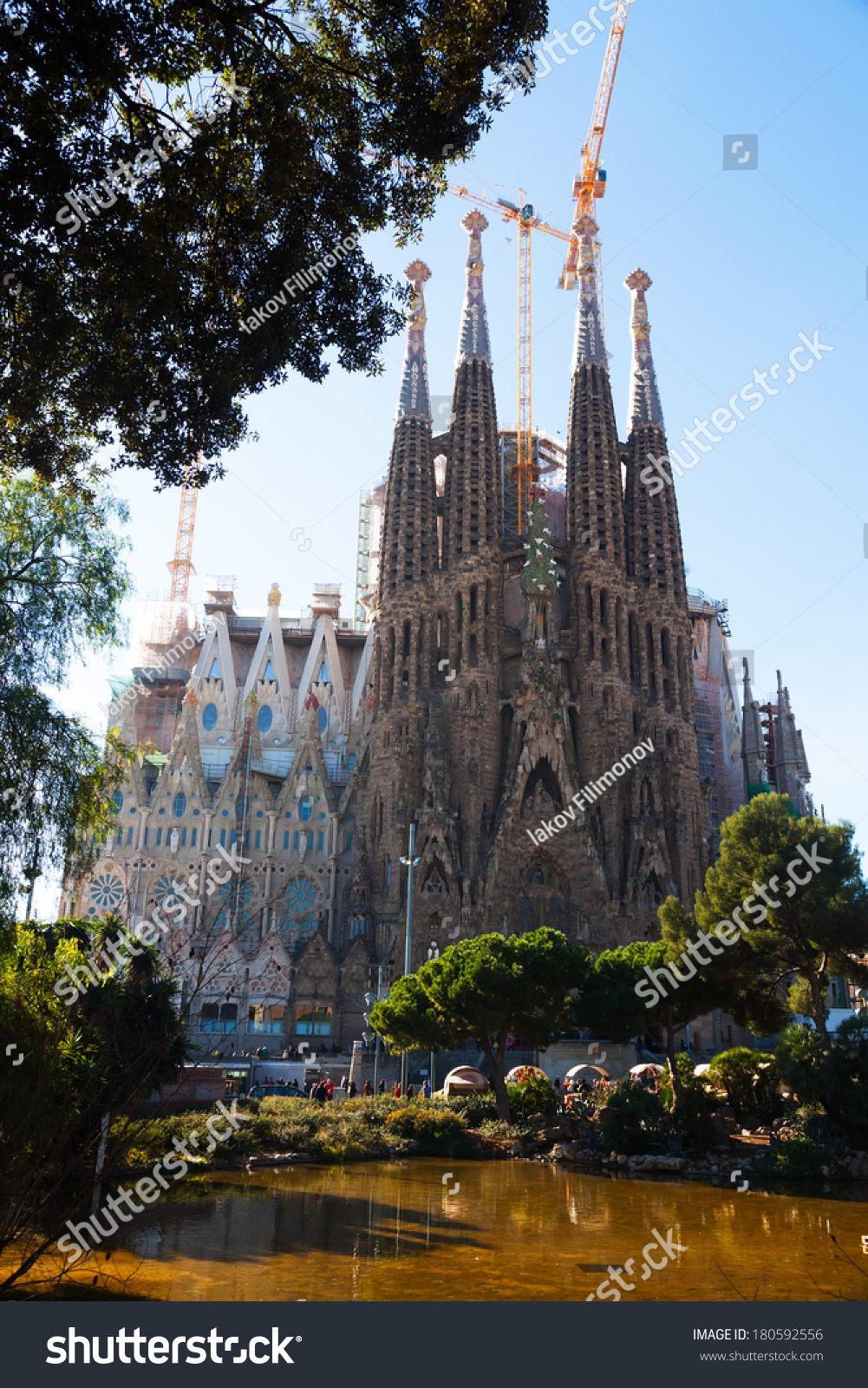 Barcelona, Spain - December 22, 2013: Sagrada Familia In ... Barcelona, Spain - December 22, 2013: Sagrada Familia In ... Barcelona Spain Famous Buildings