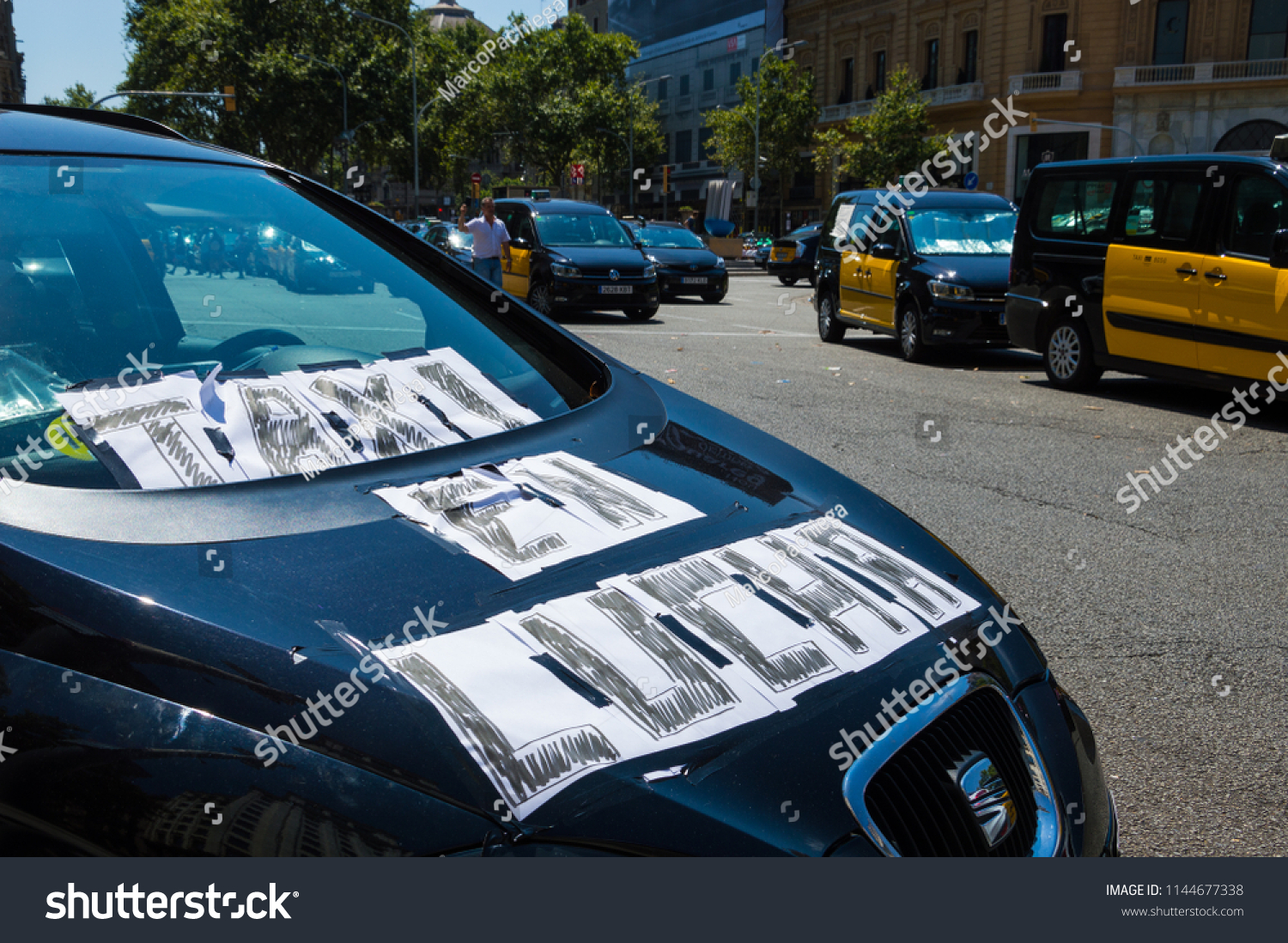 Barcelona Spain July 29 2018 Strike Stock Photo (Edit Now) 1144677338