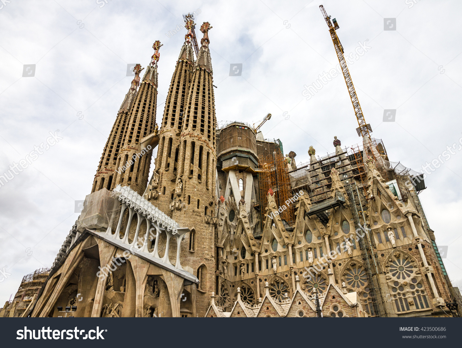 Barcelona Spain Sagrada Familia Church Gaudi Stock Photo Edit Now