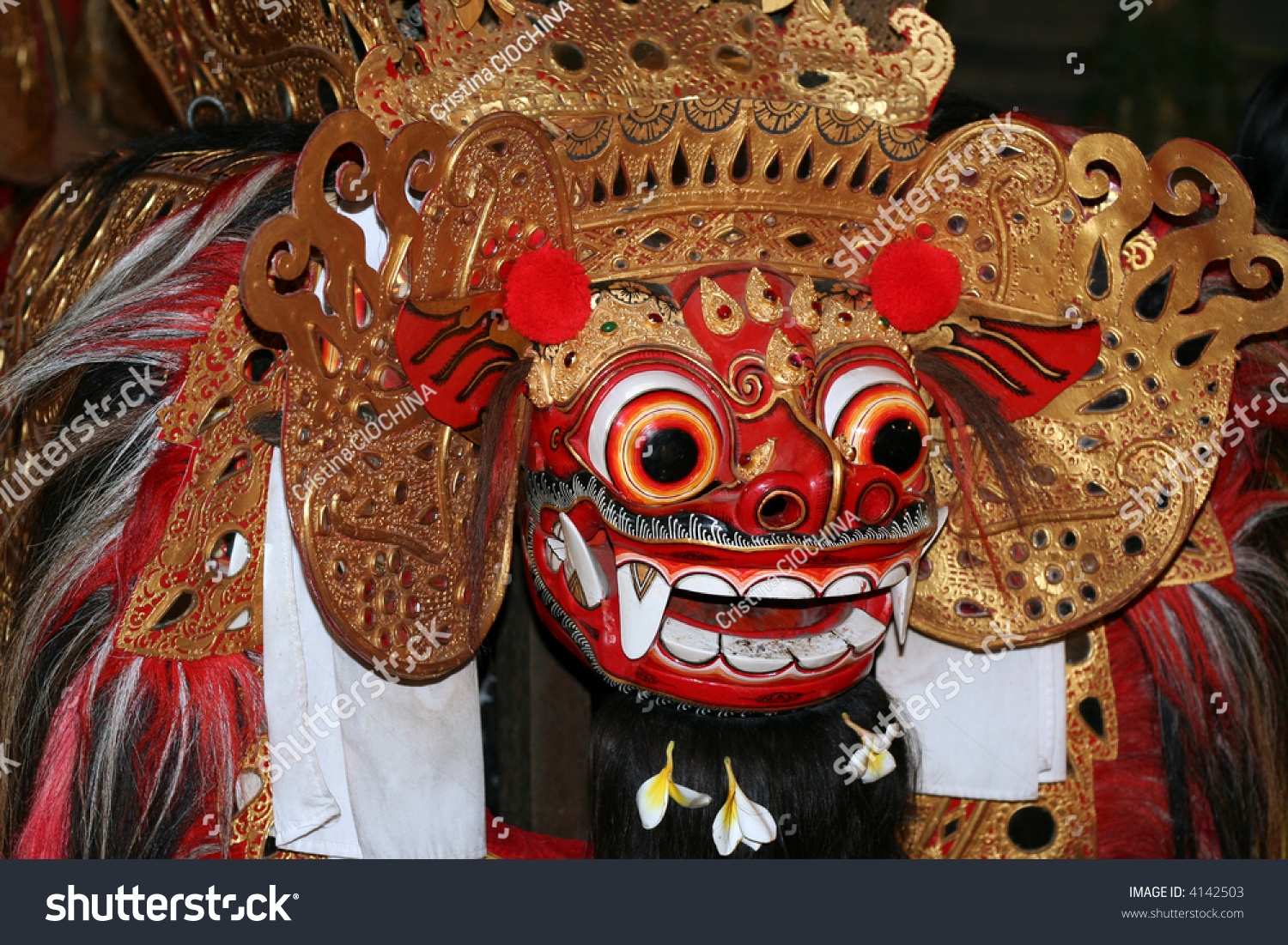 Barong Mask Balinese Traditional Dance Stock Photo 4142503 - Shutterstock