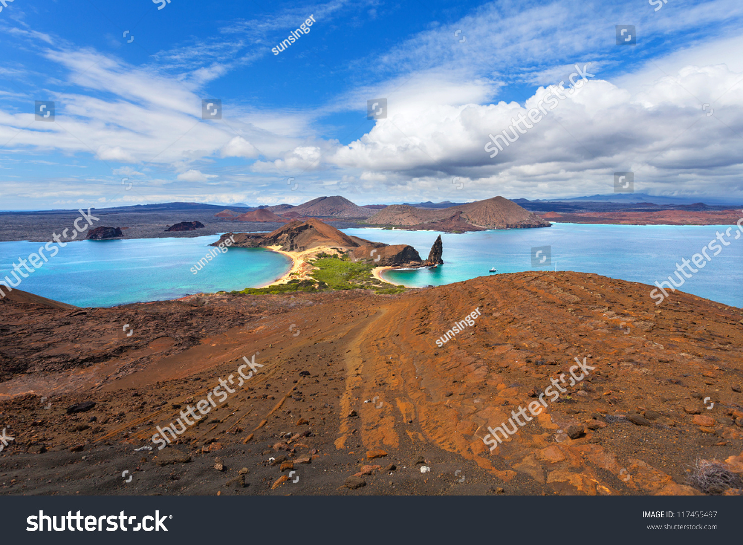 Bartolome Island Galapagos Islands Ecuador Stock Photo 117455497 ...