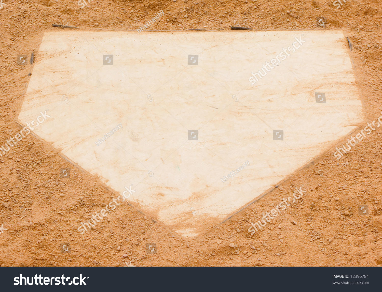 Baseball Diamond Home Plate Stock Photo 12396784 - Shutterstock