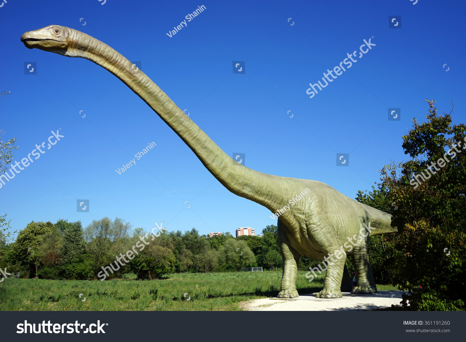 Basel, Switzerland - Circa August 2015 Seismosaurus In The Botanical ...