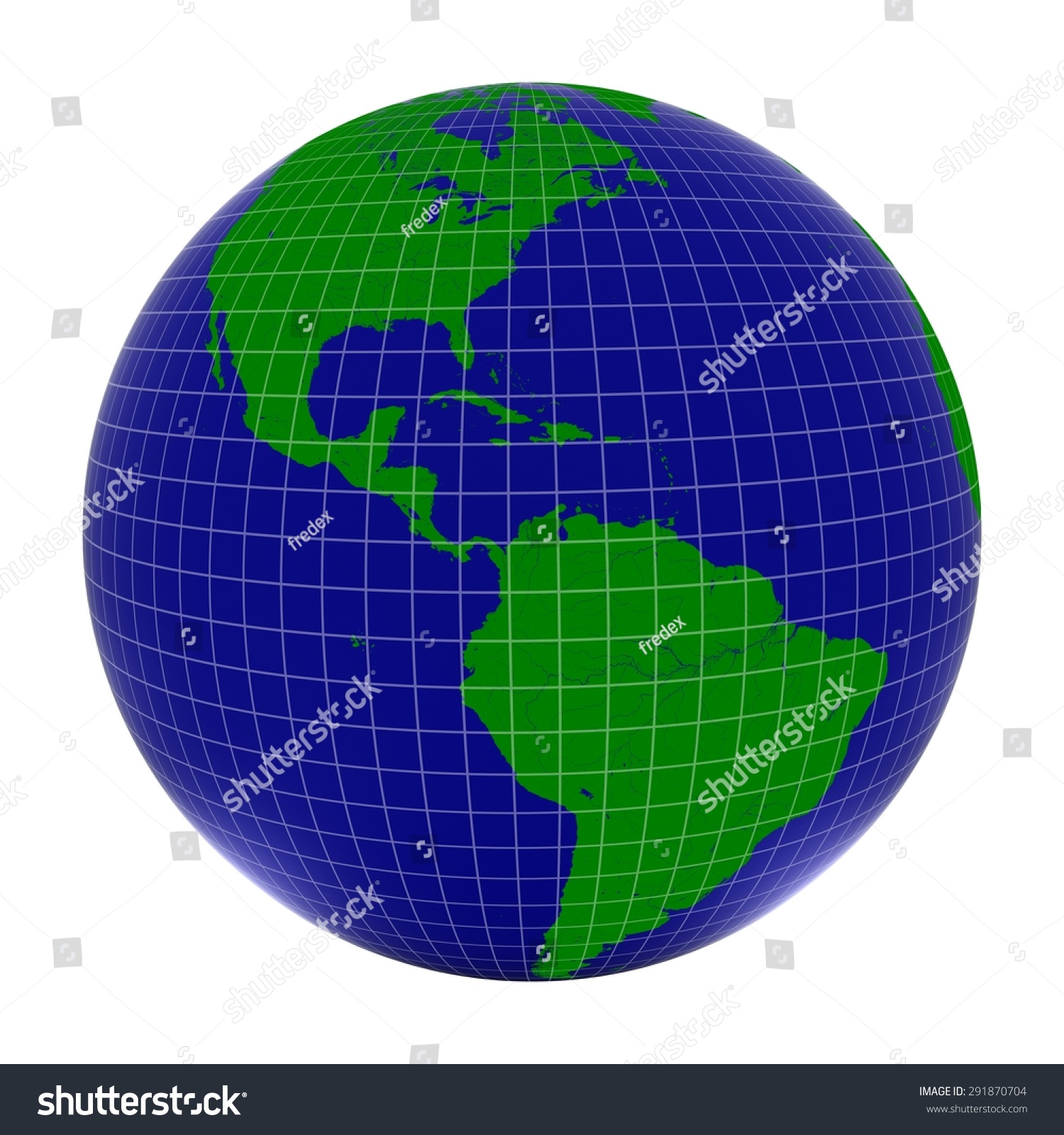 Earth With Grid Lines Basic Blue Green Planet Earth Grid Stock Illustration 291870704 |  Shutterstock