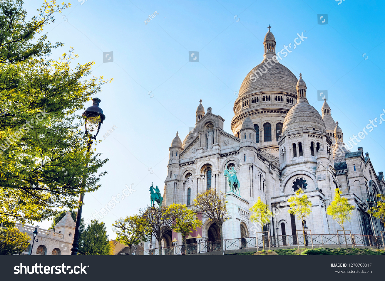 Basilica Sacred Heart Sacre Coeur Montmartre Stock Photo Edit Now