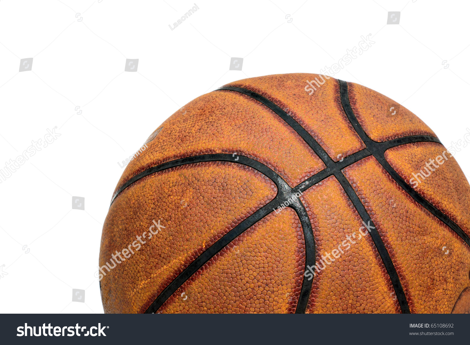 Basketball Isolated On White Stock Photo 65108692 - Shutterstock