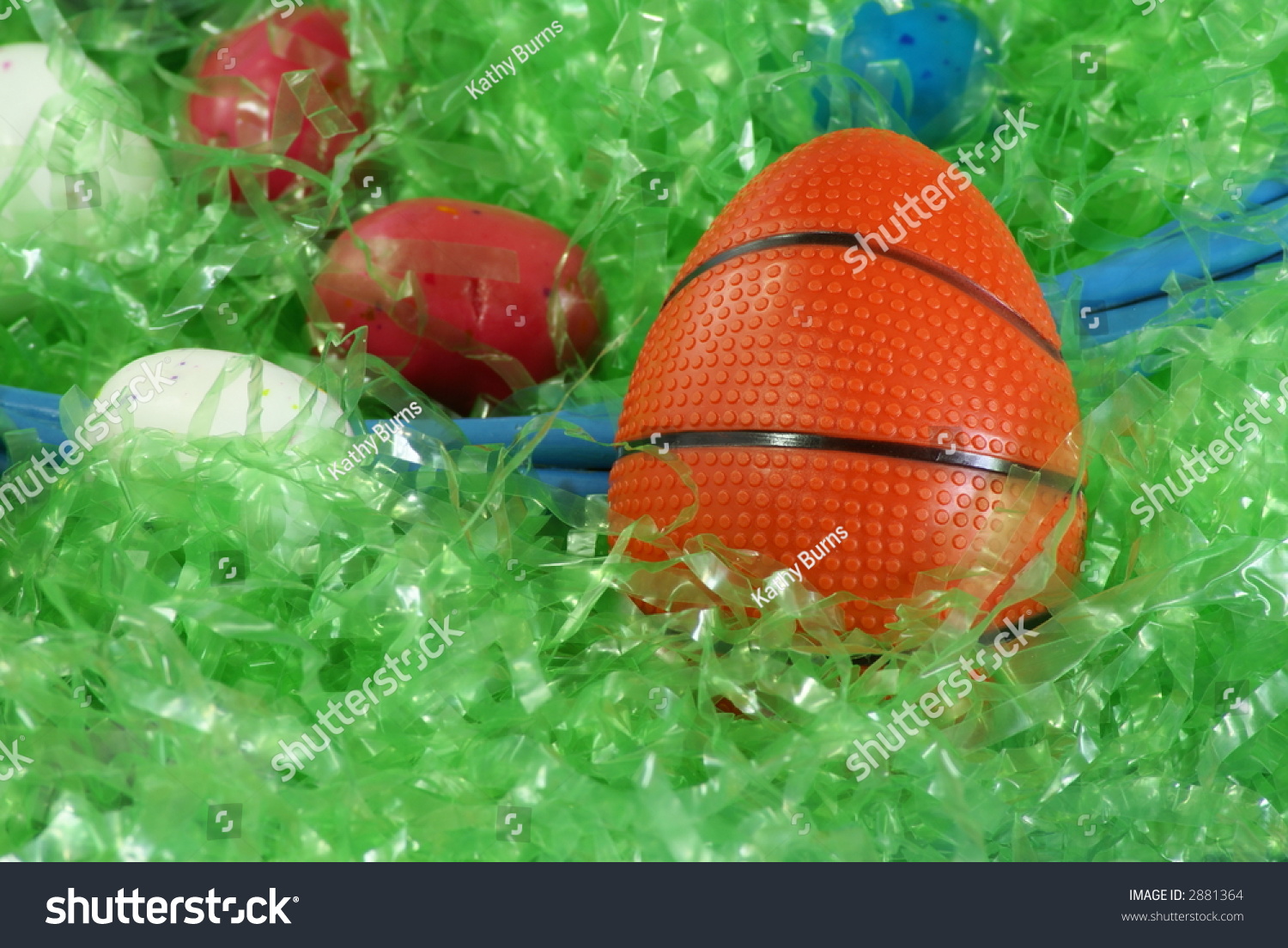 Basketball Shaped Shaped Like Easter Egg Stock Photo 2881364 Shutterstock