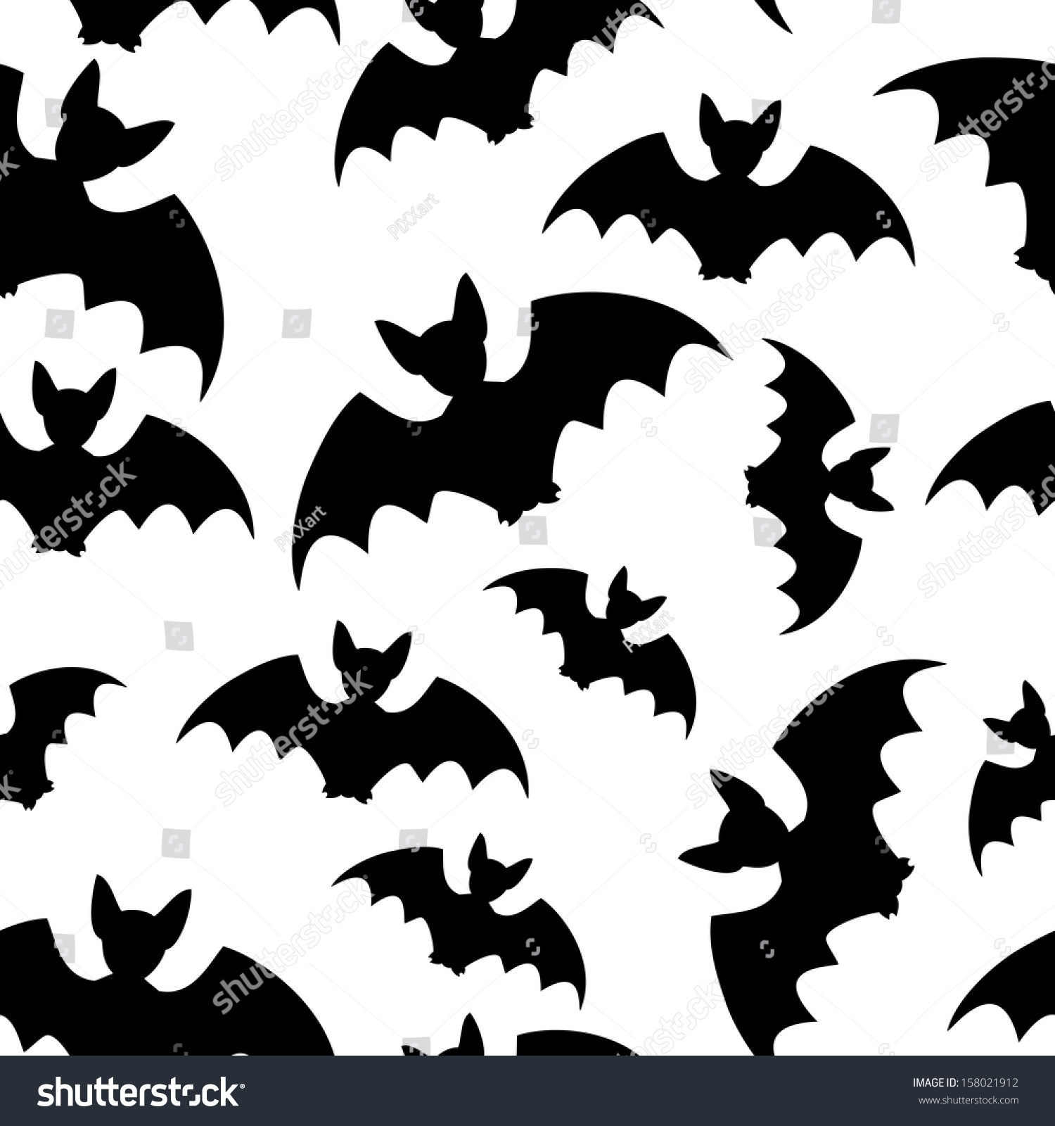 Bat Seamless Background Stock Illustration 158021912 | Shutterstock