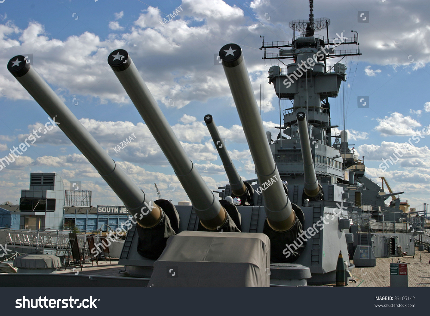 Battleship New Jersey 1 Stock Photo 33105142 : Shutterstock