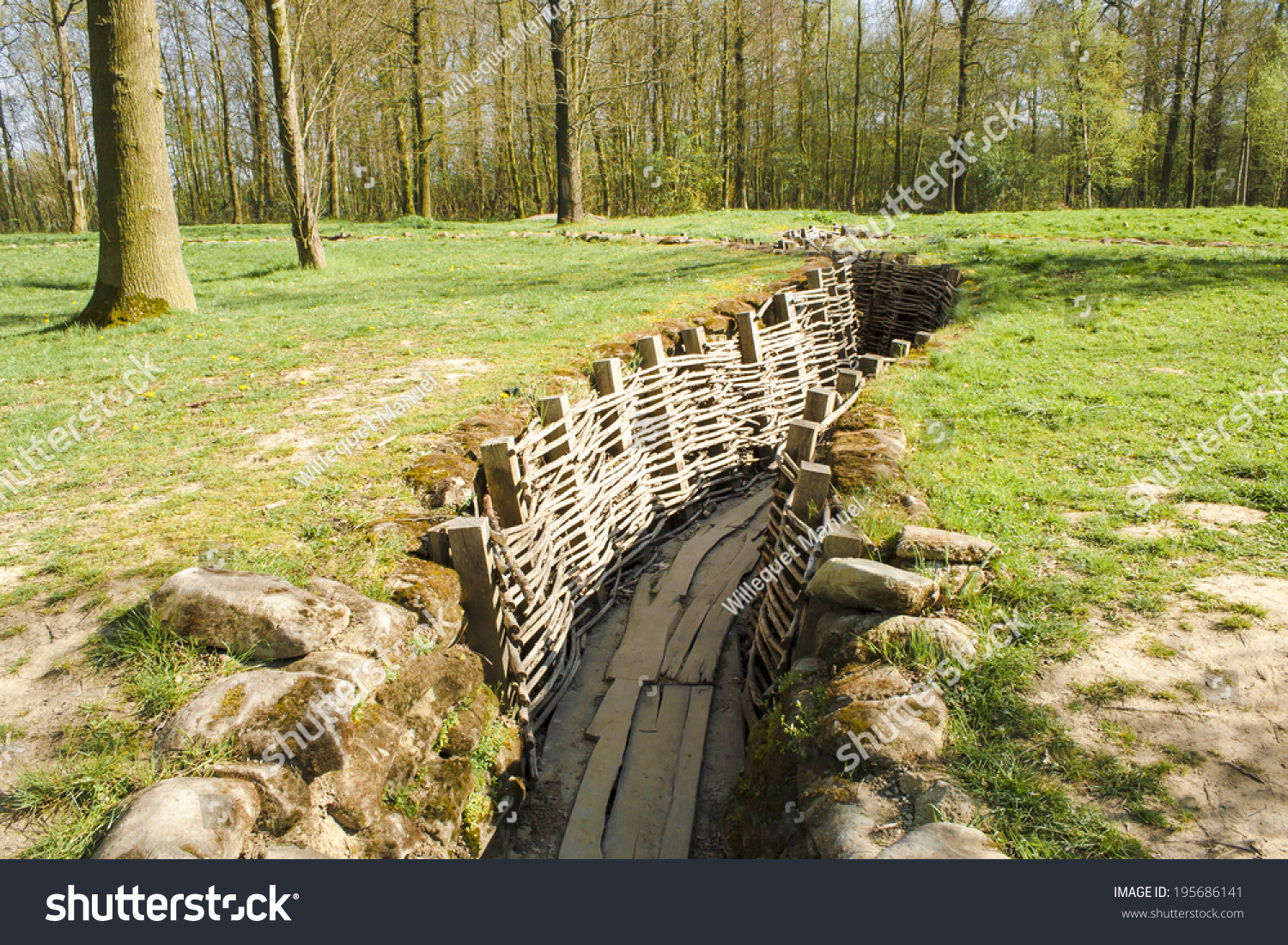 Bayernwald Wooden Trench World War 1 Stock Photo 195686141 | Shutterstock