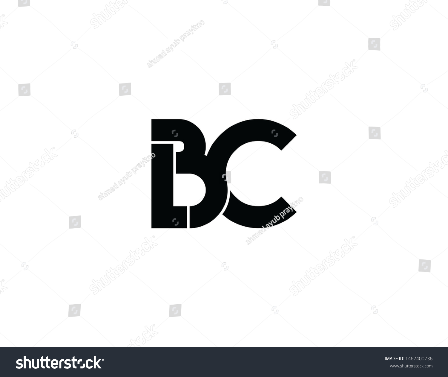 Bcl Original Monogram Logo Design Stock Illustration 1467400736 ...