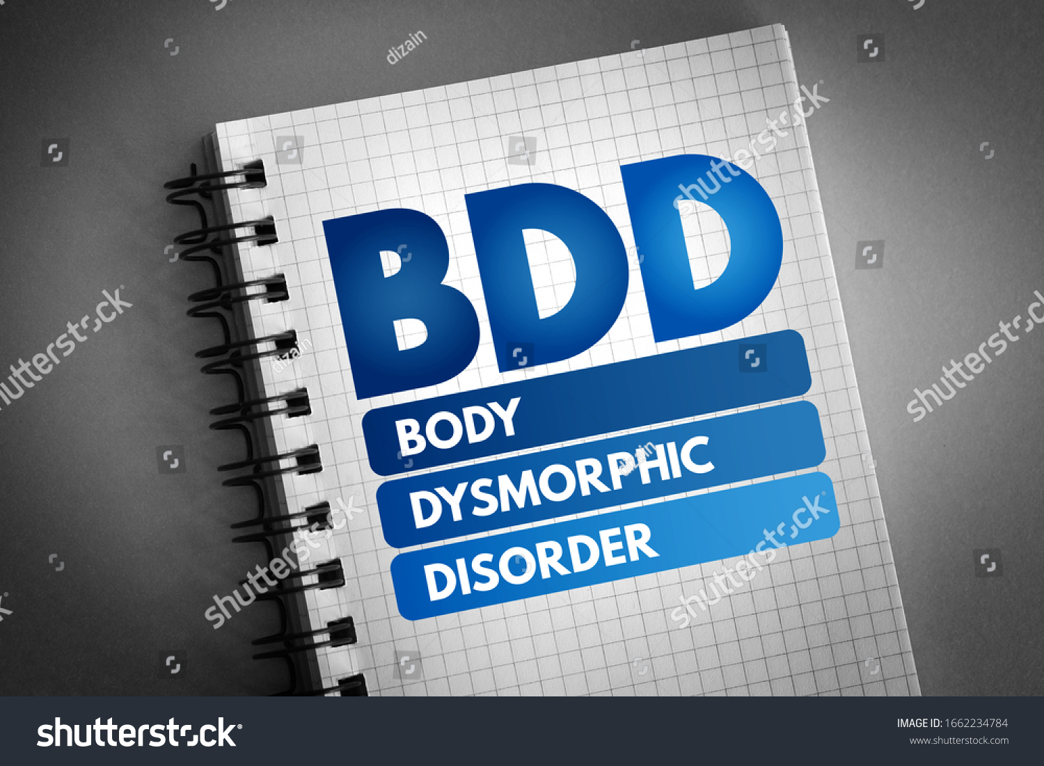 Bdd Body Dysmorphic Disorder Acronym Medical Stock Photo (Edit Now ...