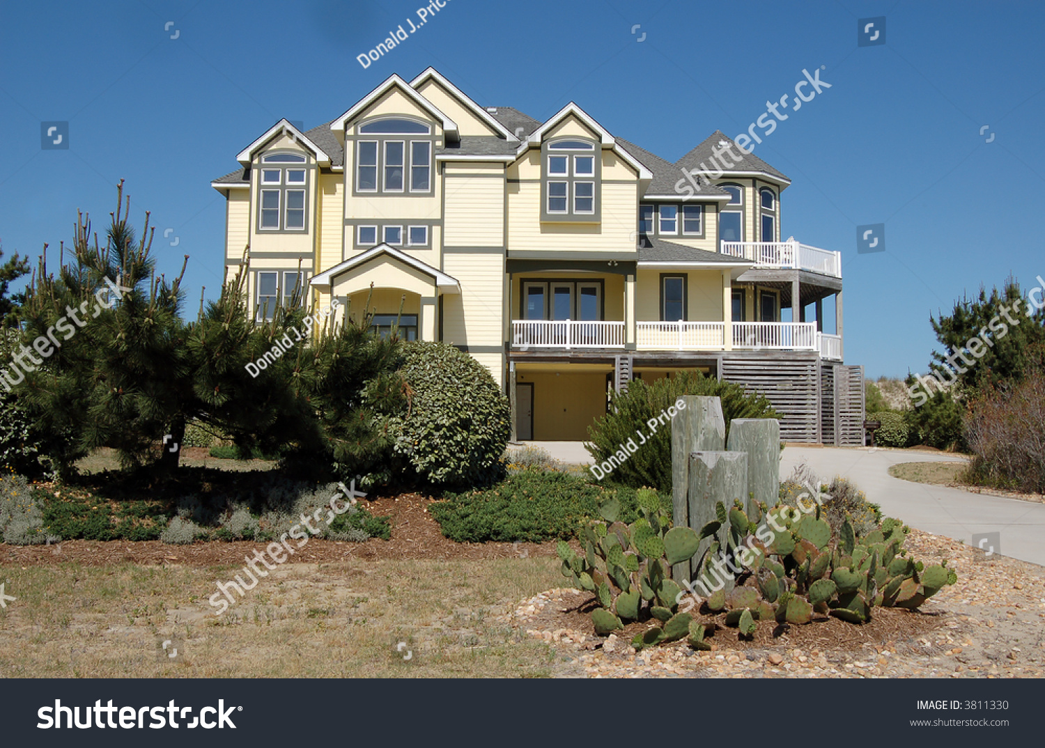 Beach House Outer Banks North Carolina Stock Photo 3811330 