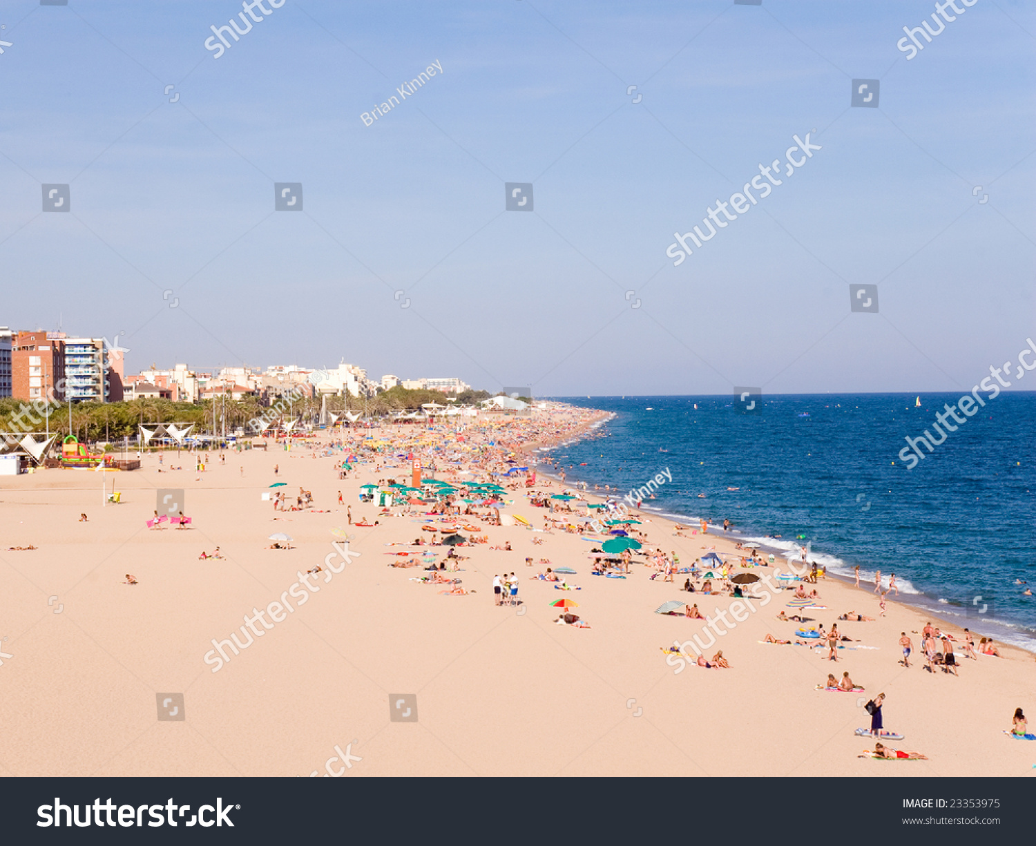 Beaches Coast Calella Catalonia Spain Stock Photo Edit Now 23353975