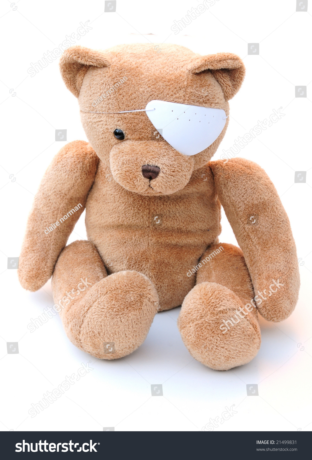 teddy bear with eye patch