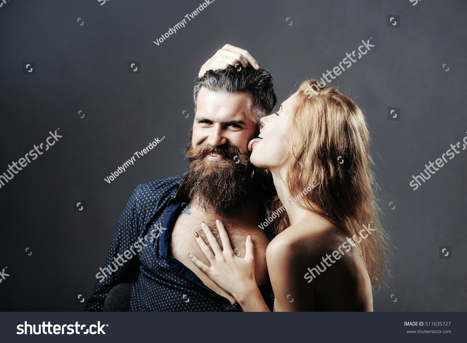 Man Licking Girl