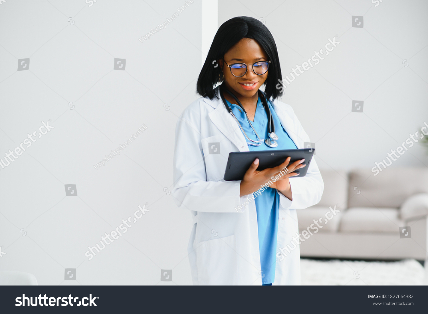 Beautiful African American Female Pediatric Nurse Stock Photo (Edit Now ...