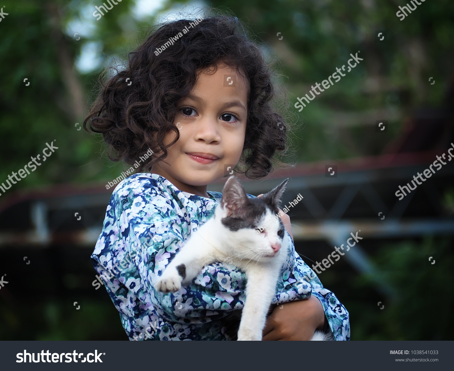 Beautiful Adorable Malay Little Girl Playing Stock Photo Edit Now 1038541033