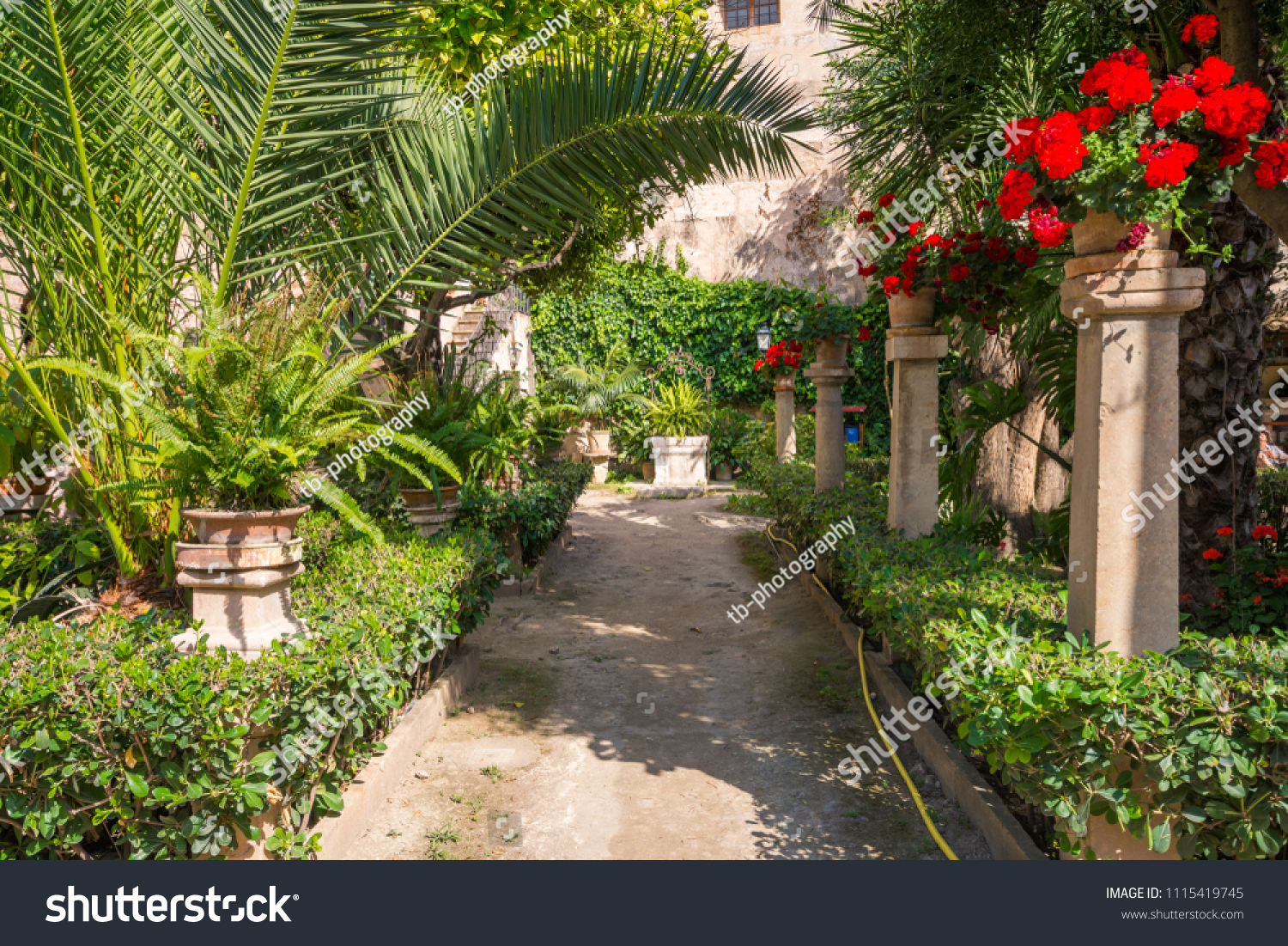 Beautiful Arabic Gardens Historic Bath Banys Stock Photo Edit Now