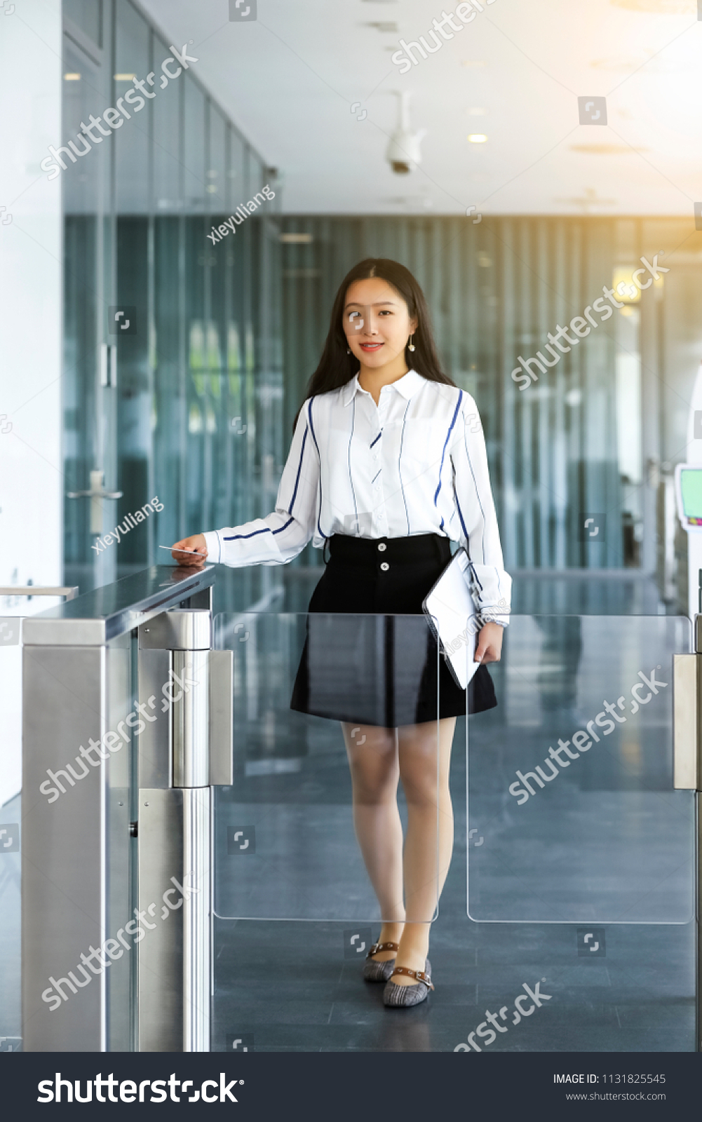 Beautiful Asian Female Boss Happy Go Stock Photo Edit Now