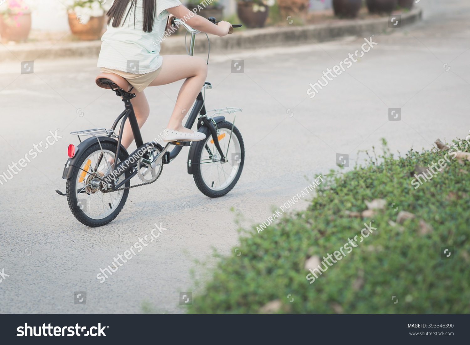 gorgeous asian teen riding