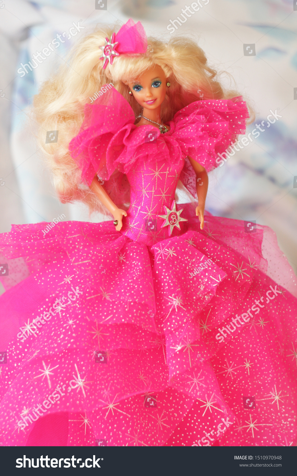 pink holiday barbie