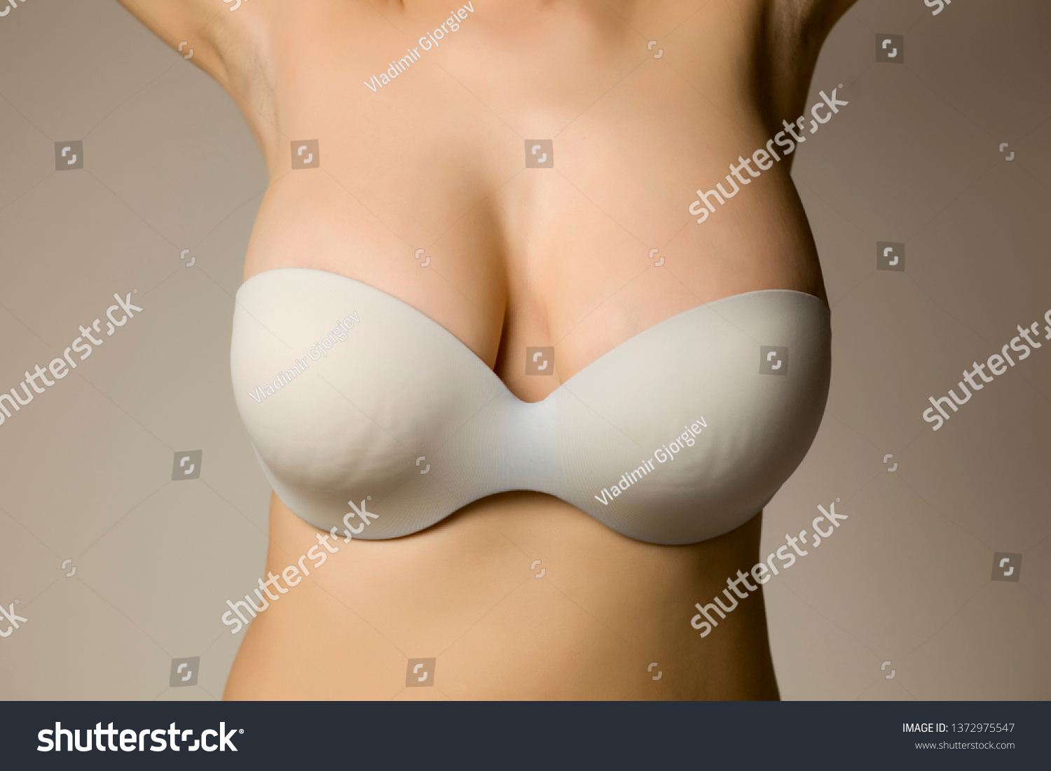 large breasts in bra