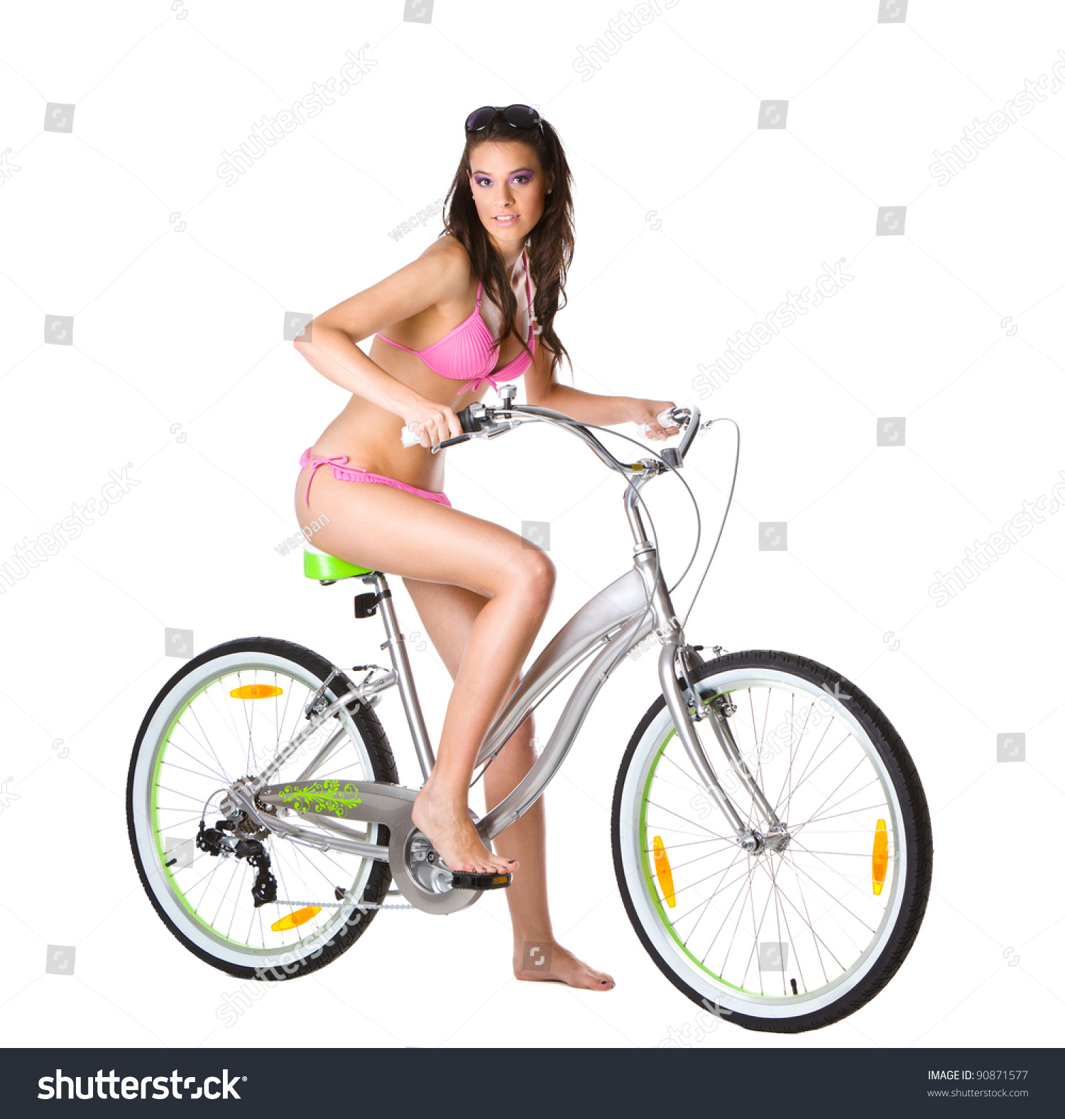 bikini girl on bike