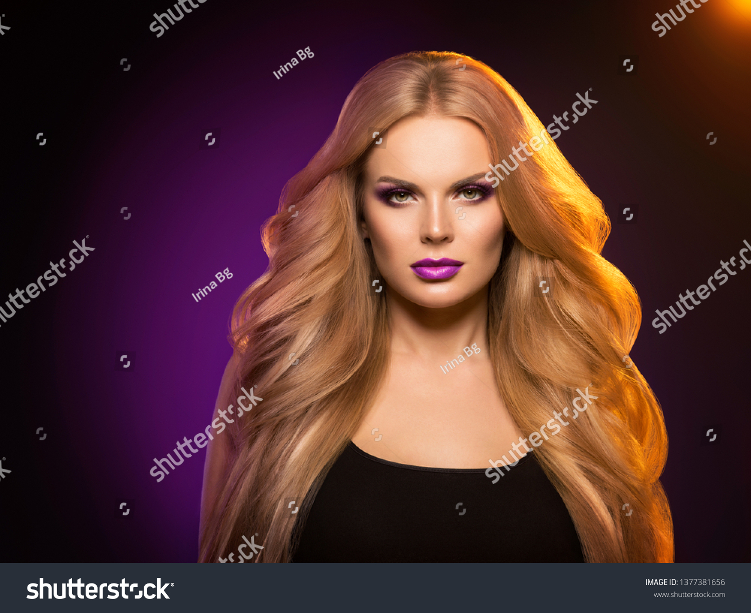 Beautiful Blonde Hair Woman Long Healthy Stock Photo Edit Now
