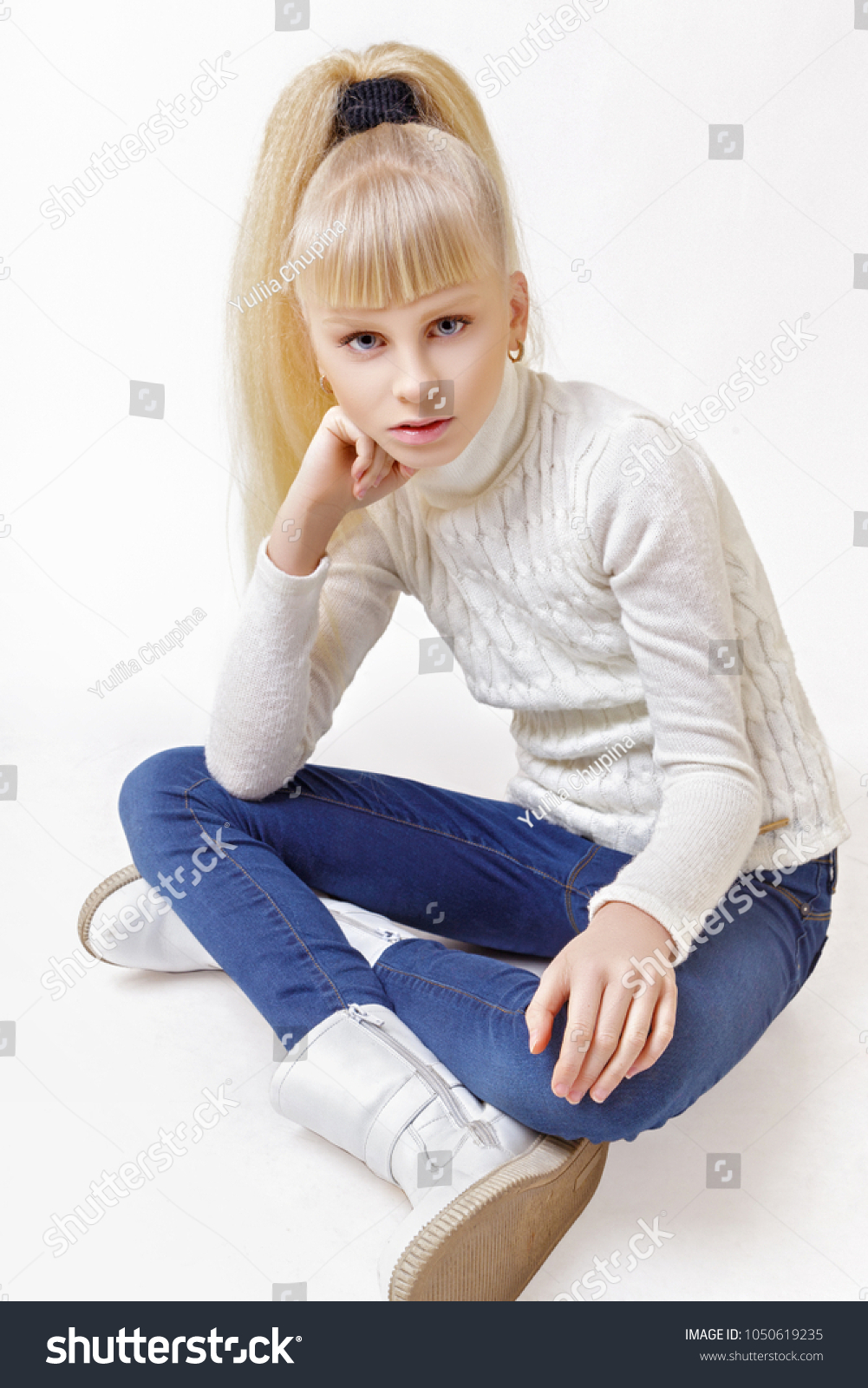 Blonde Teen Girl Posing