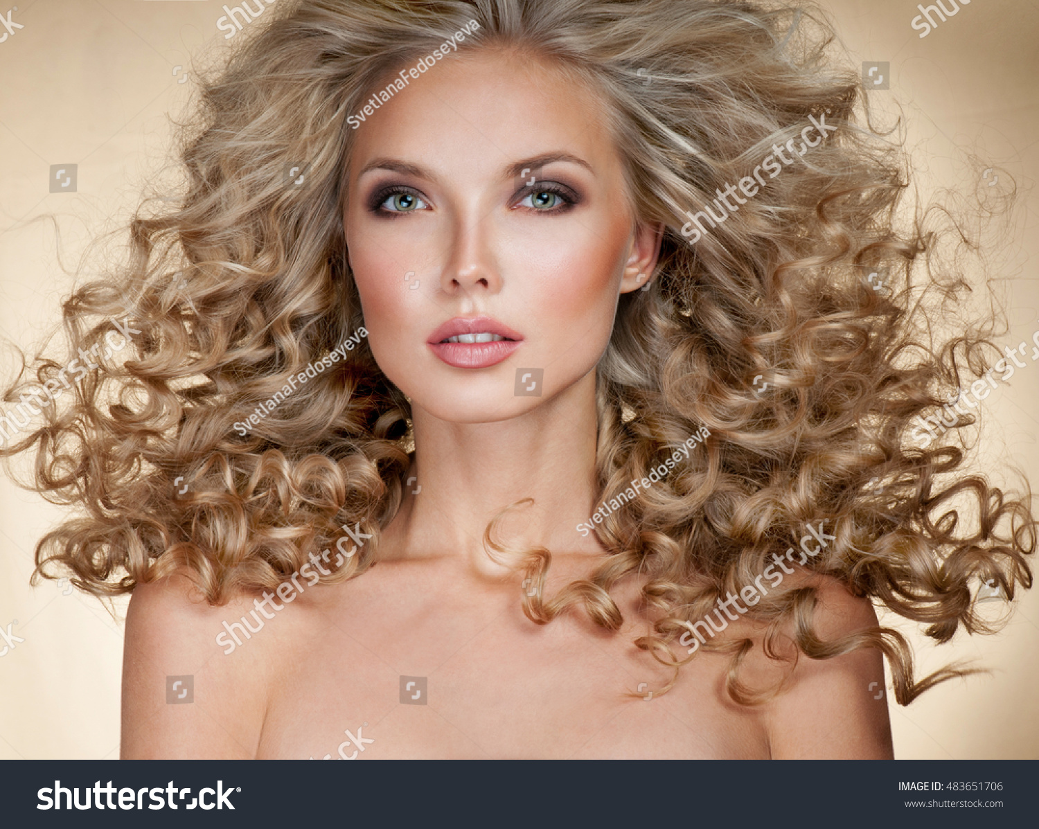 Beautiful Blonde Woman Healthy Long Blond Stock Photo Edit Now