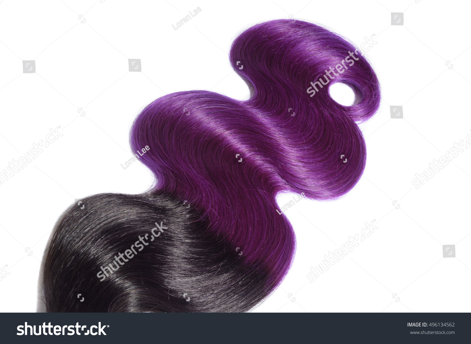 Beautiful Body Wave Ombre Two Tone Stock Photo Edit Now 496134562