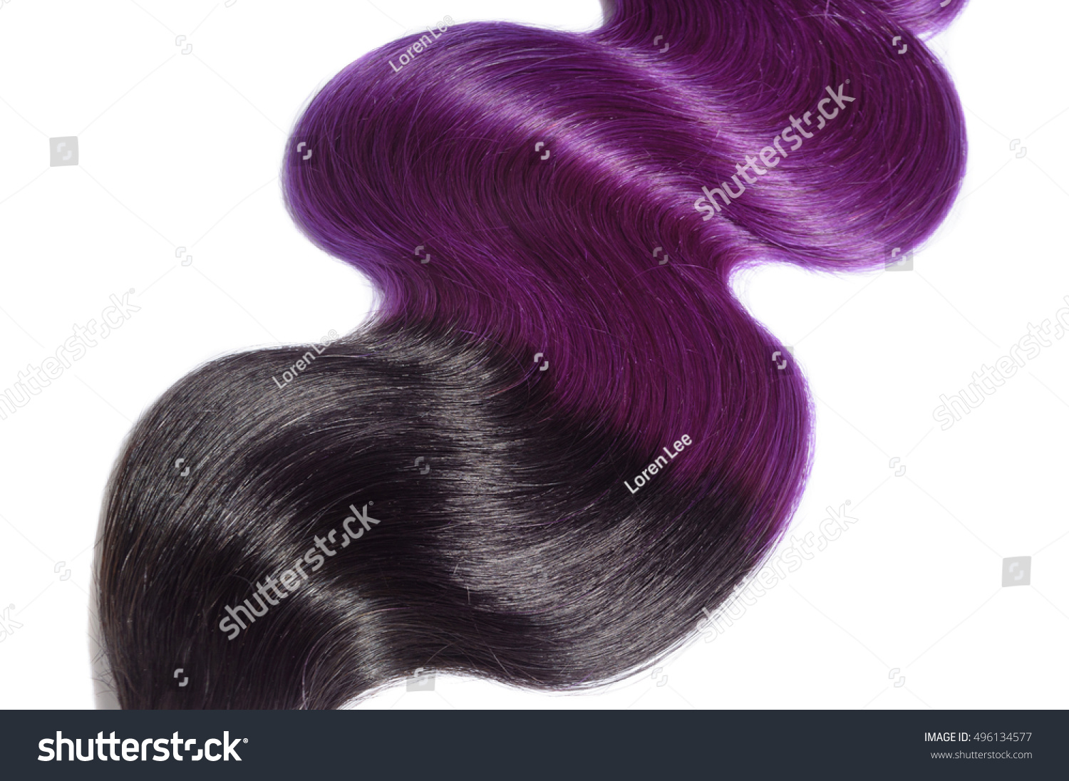 Beautiful Body Wave Ombre Two Tone Stock Photo Edit Now 496134577