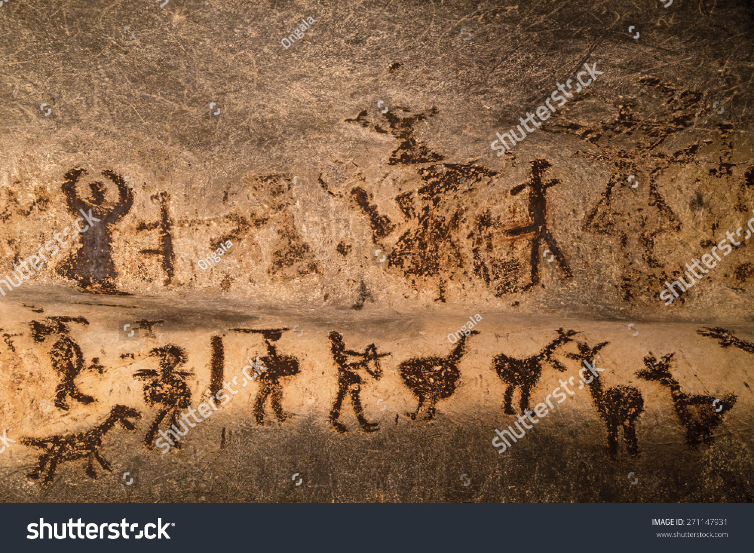 Beautiful Cave Paintings Dating From The Late Neolithic, Epipaleolithic ...