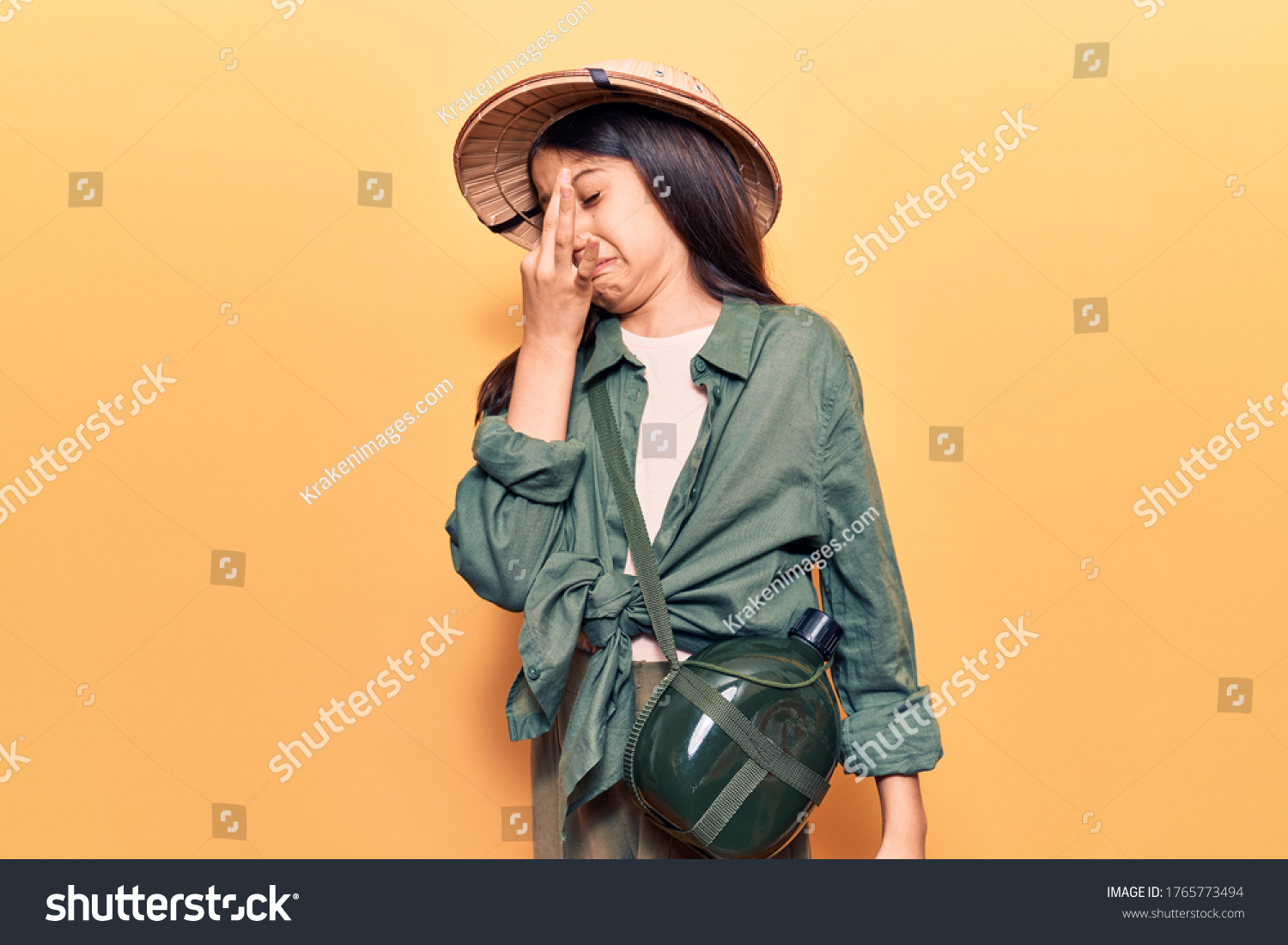  Yellow Classic  Template Design Featuring Beautiful Child Girl Wearing