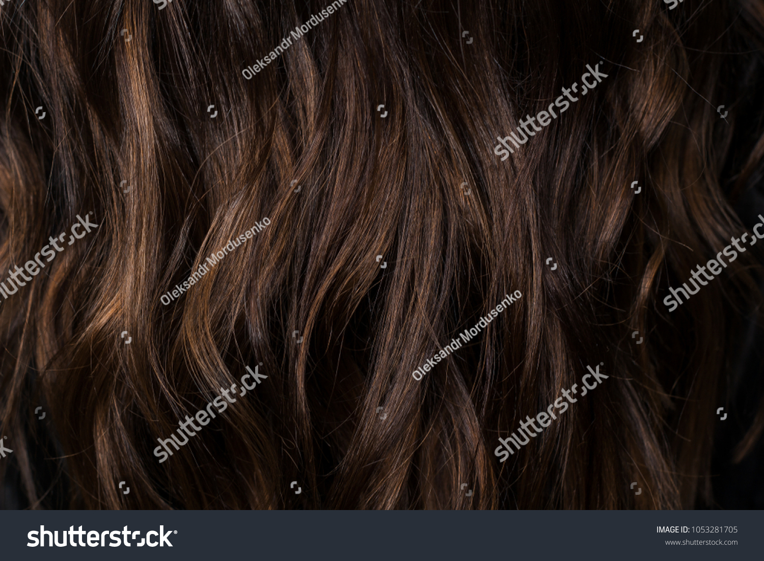 Beautiful Curvy Dark Brown Hair Chocolate Stock Photo Edit