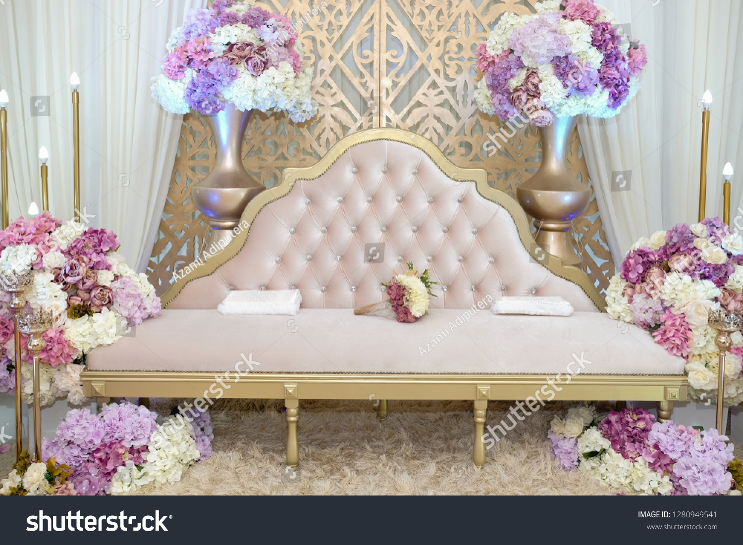 Beautiful Decoration Malay Wedding Ceremony Stock Photo Edit Now