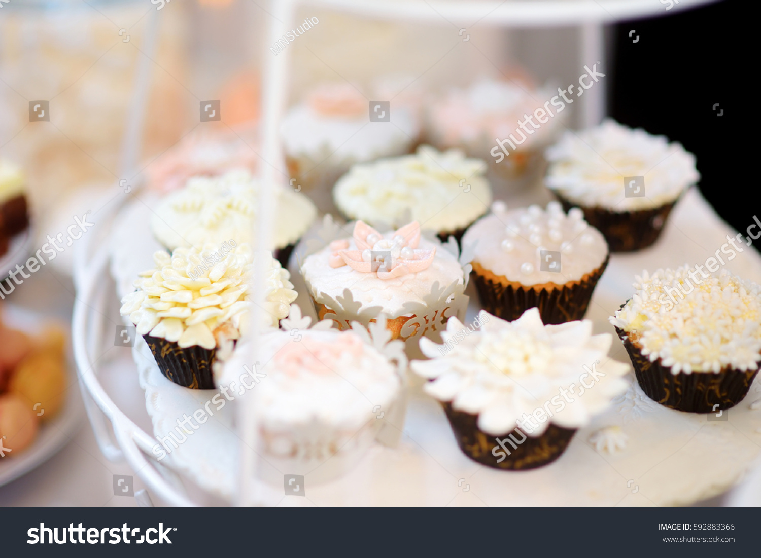 Beautiful Desserts Sweets Candy Table Wedding Stock Photo Edit