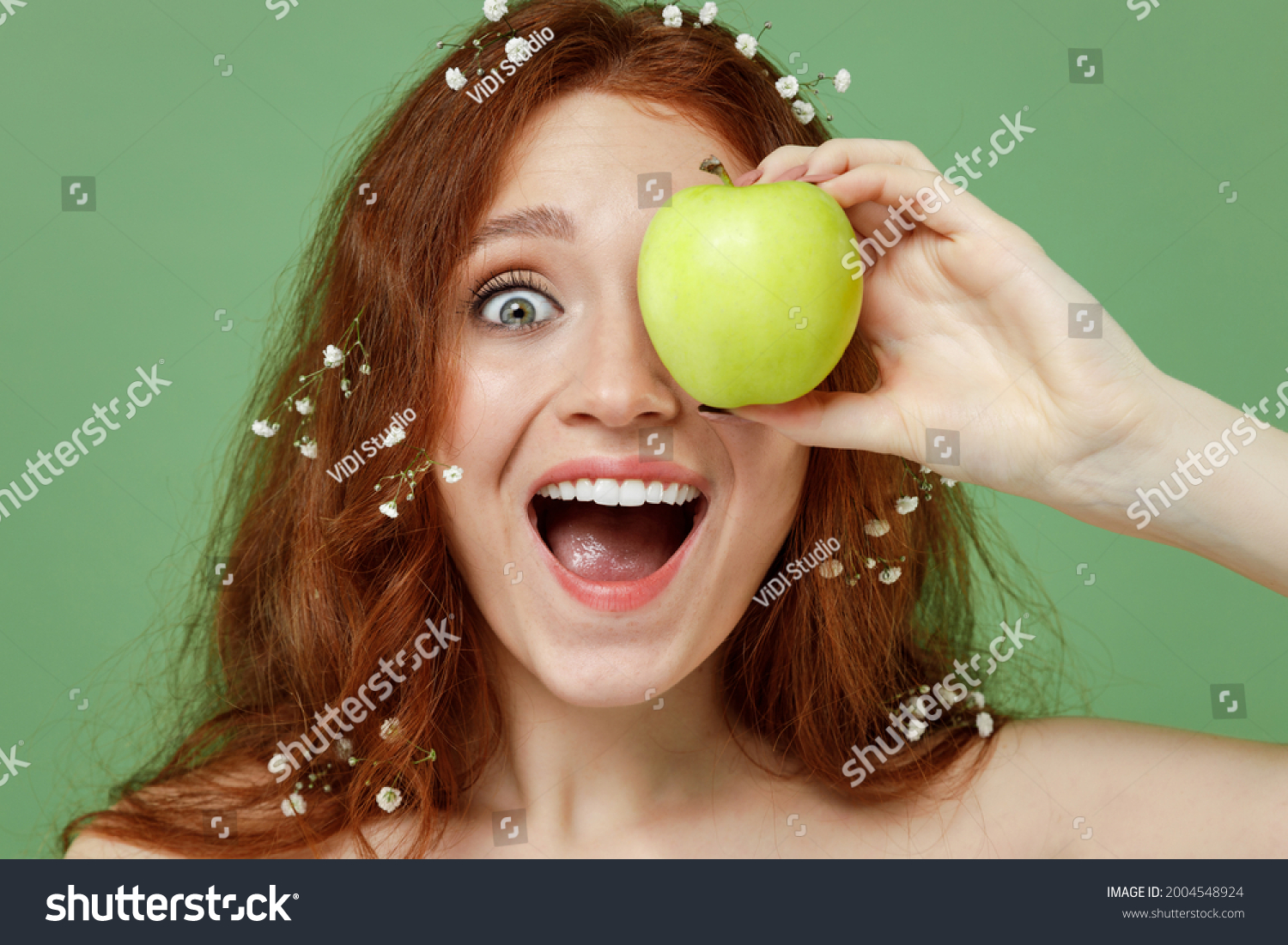 Beautiful Excited Surprised Half Naked Topless Stock Photo Shutterstock