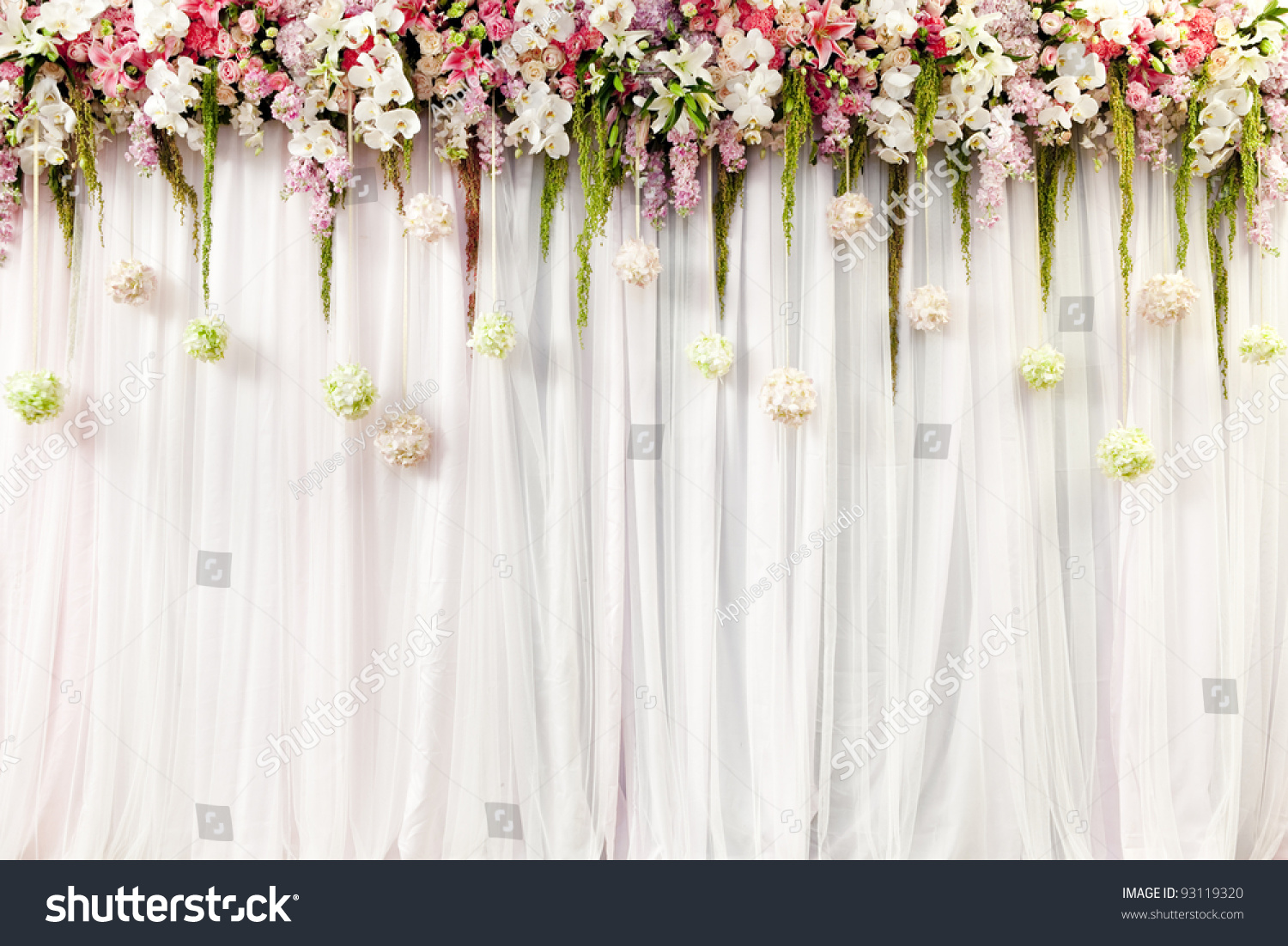 Beautiful Flower Wedding Decoration Stock Photo 93119320 : Shutterstock