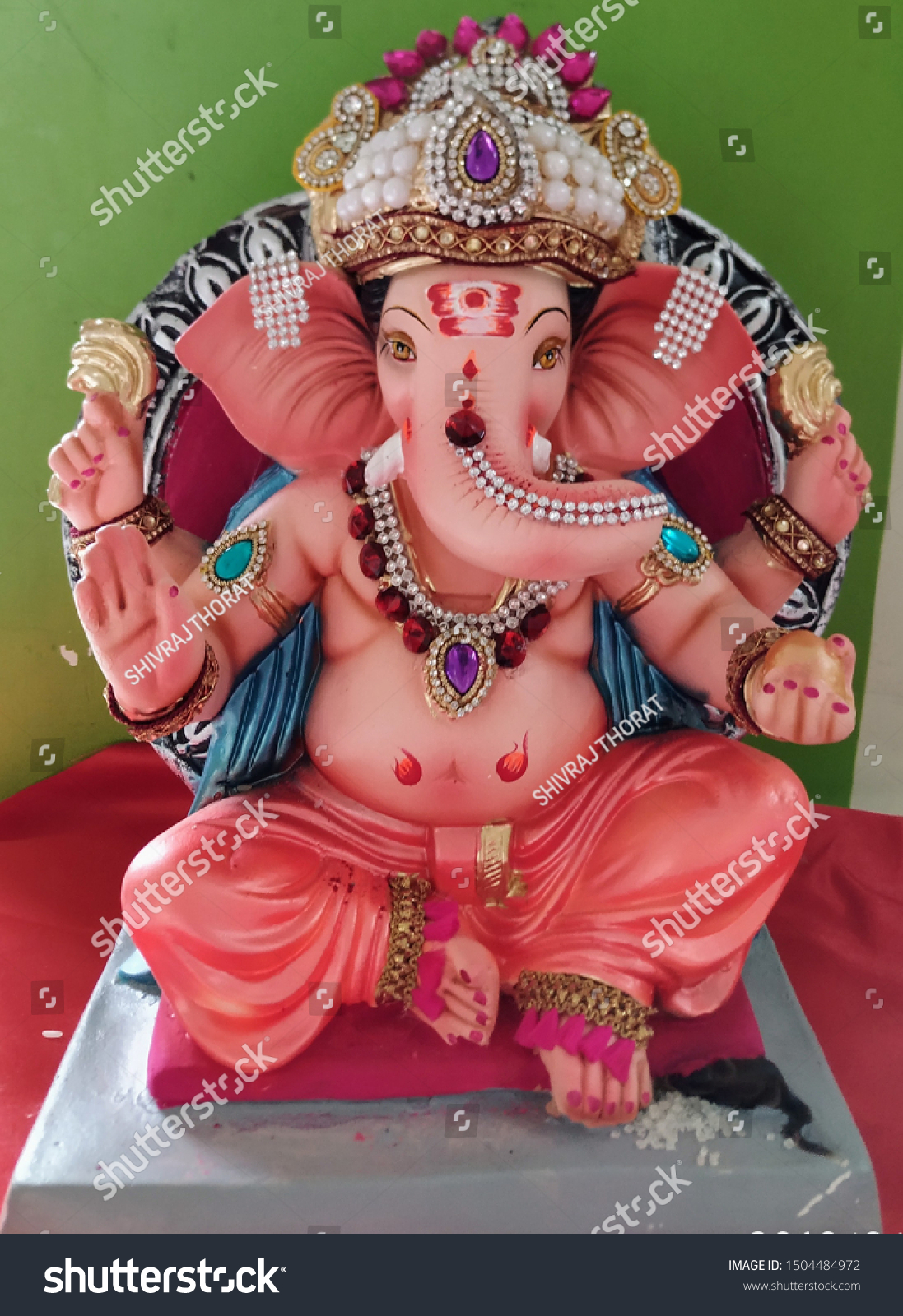 Beautiful Ganpati Bappa God Photo Stock Photo Edit Now 1504484972 Best resource of ganesh chaturthi. https www shutterstock com image photo beautiful ganpati bappa god photo 1504484972