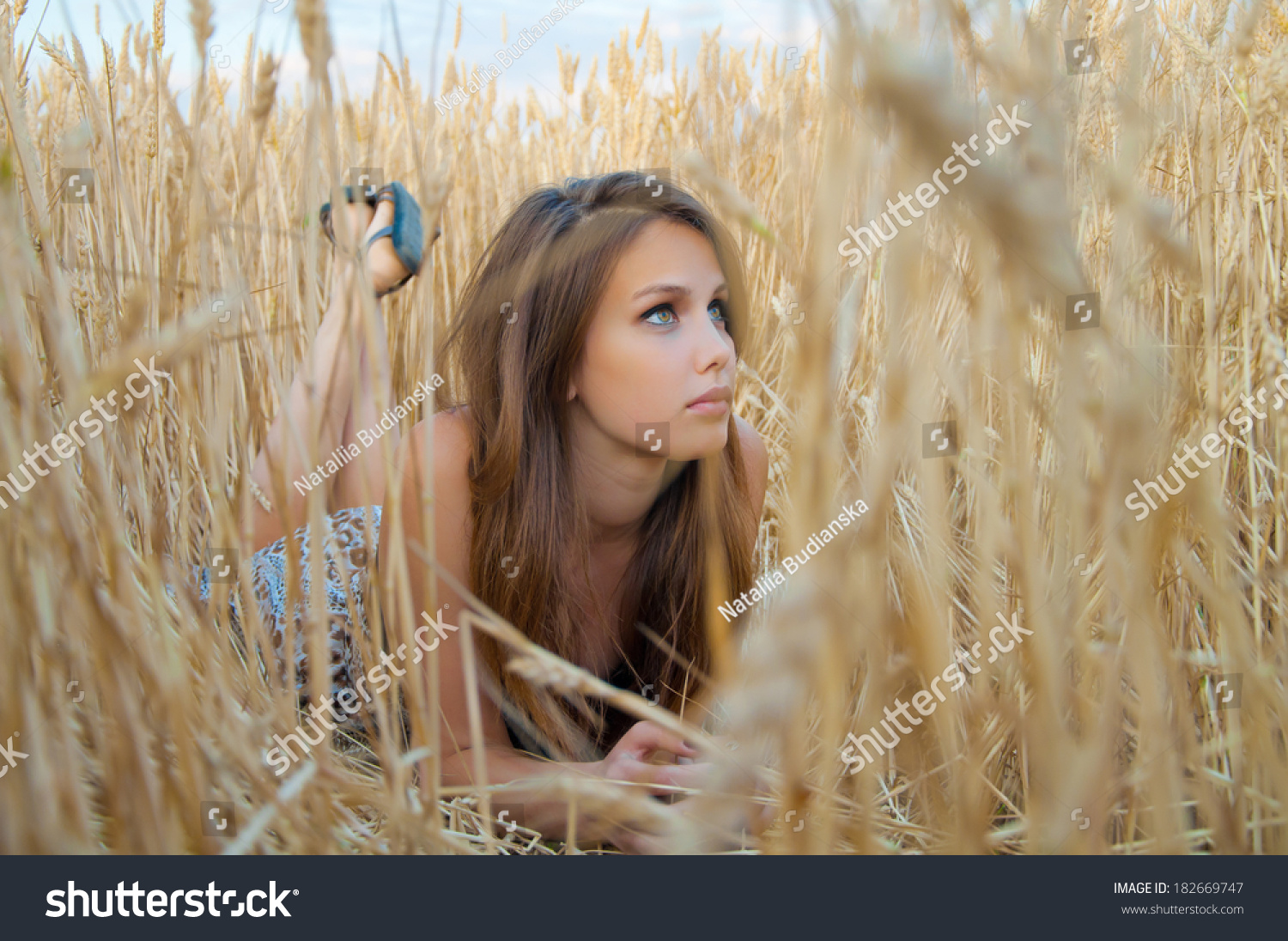 Spikelets on long hair Spikelets on long hair