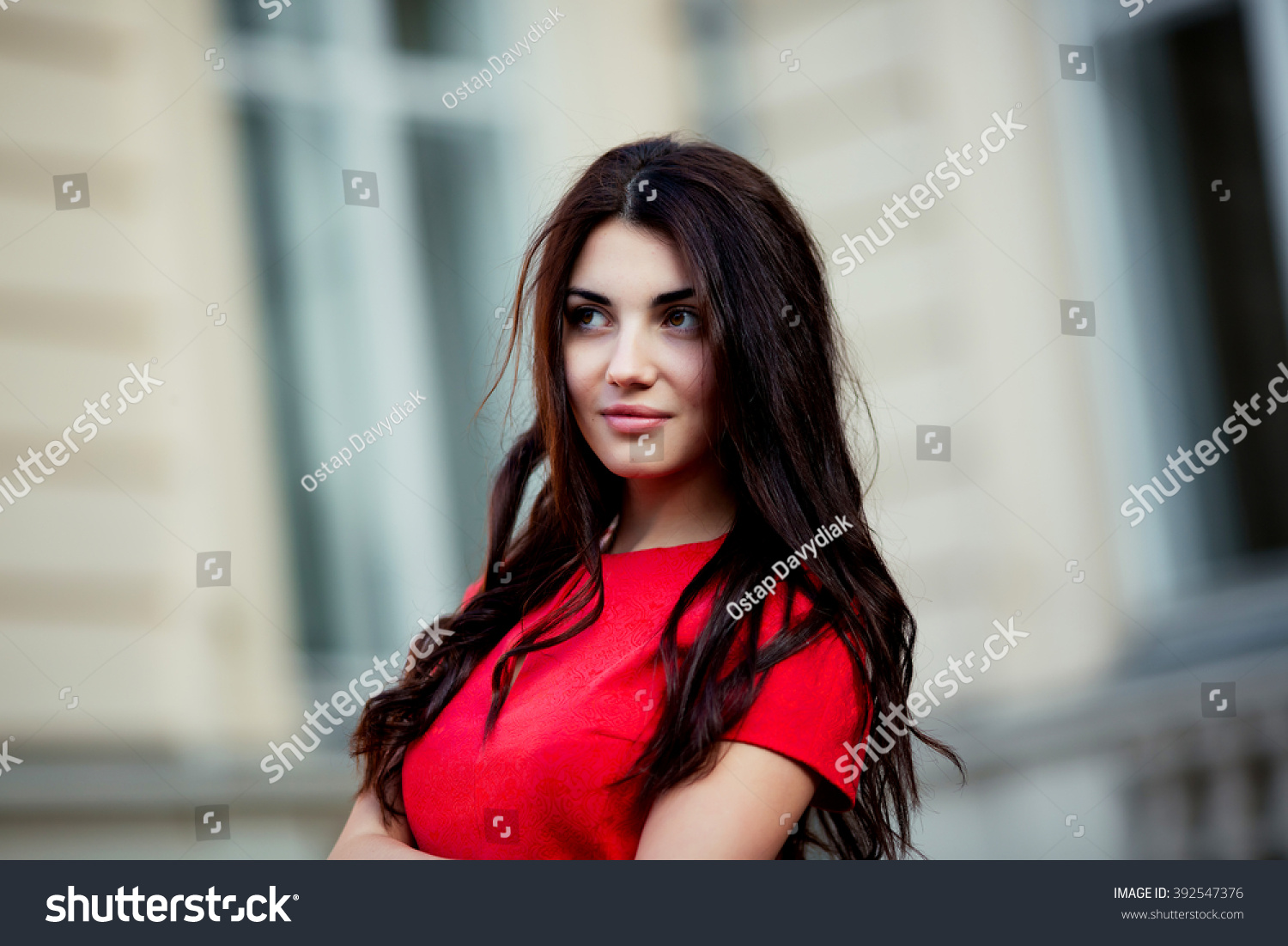 Beautiful Girl Long Wavy Hair Fashion Stock Photo Edit Now 392547376