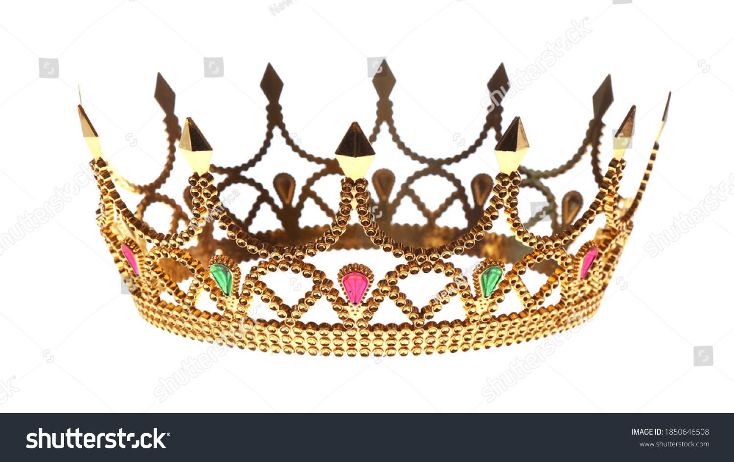 Beautiful Golden Crown On White Background Stock Photo (Edit Now ...