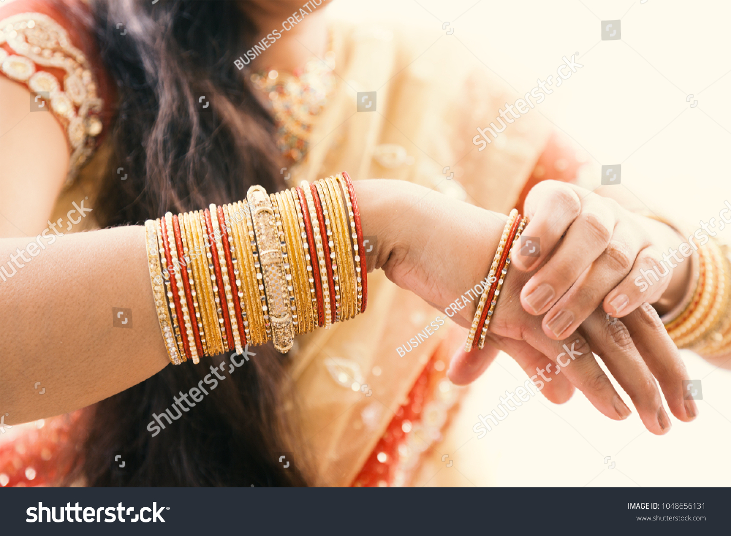beautiful hands with bangles