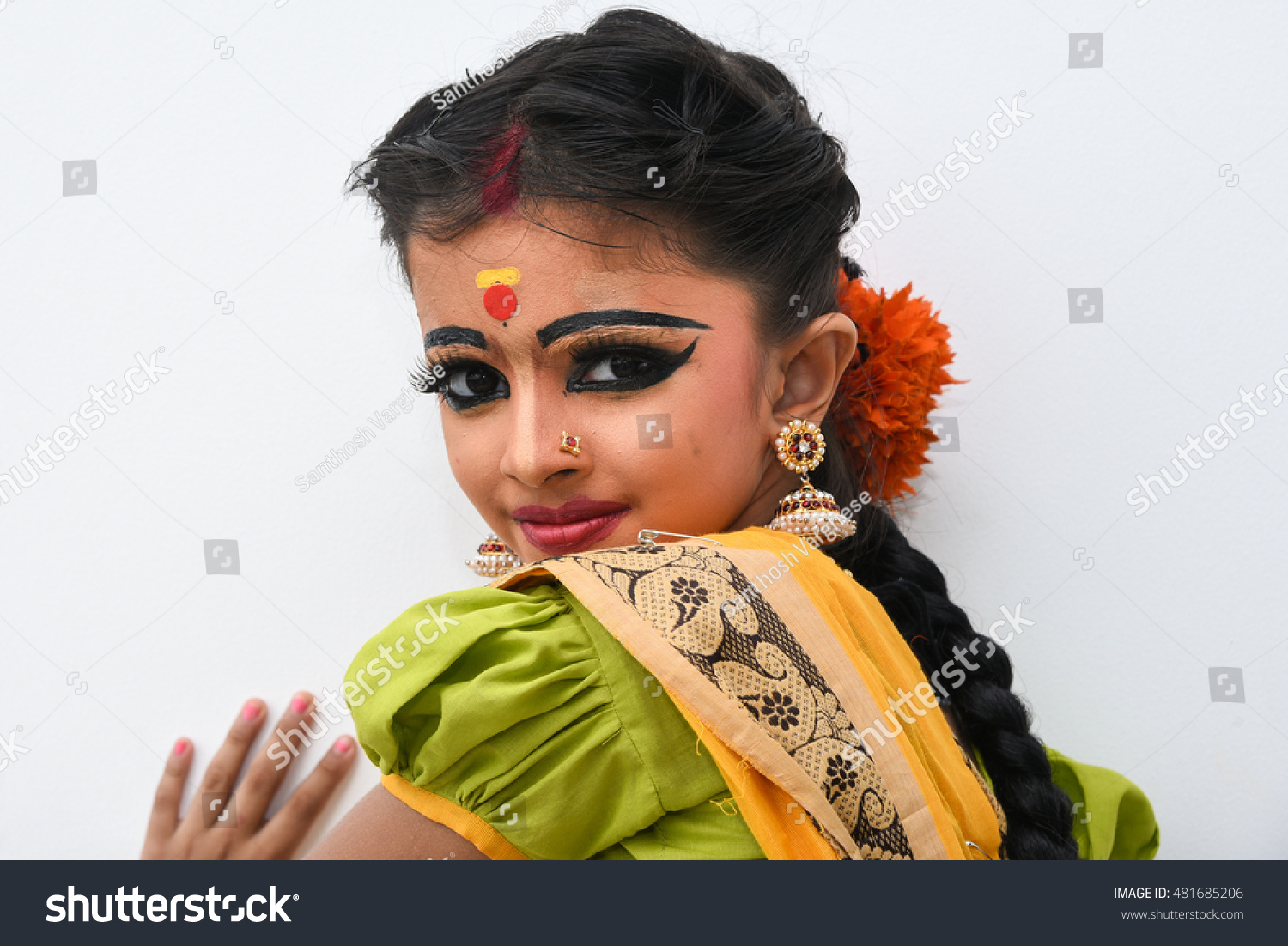 Beautiful Indian Girl Dancer Indian Classical Stock Photo Edit Now